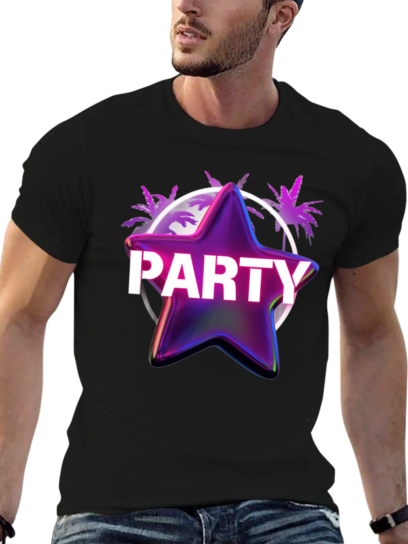 Party Star T-Shirt - Retro Graphic Tee