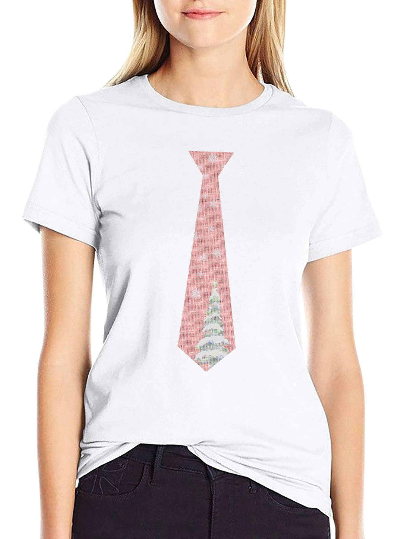 Festive Christmas Tie T-Shirt