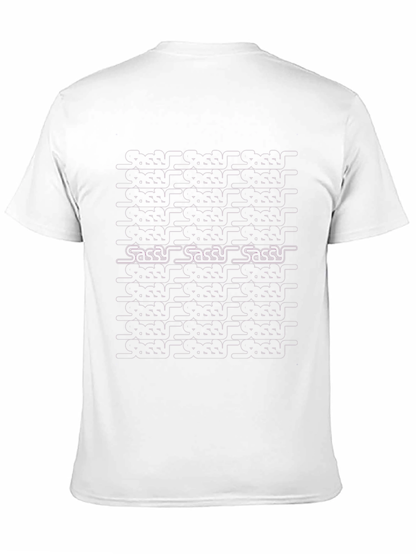 Sassy Pattern Graphic Tee - Black Casual T-Shirt