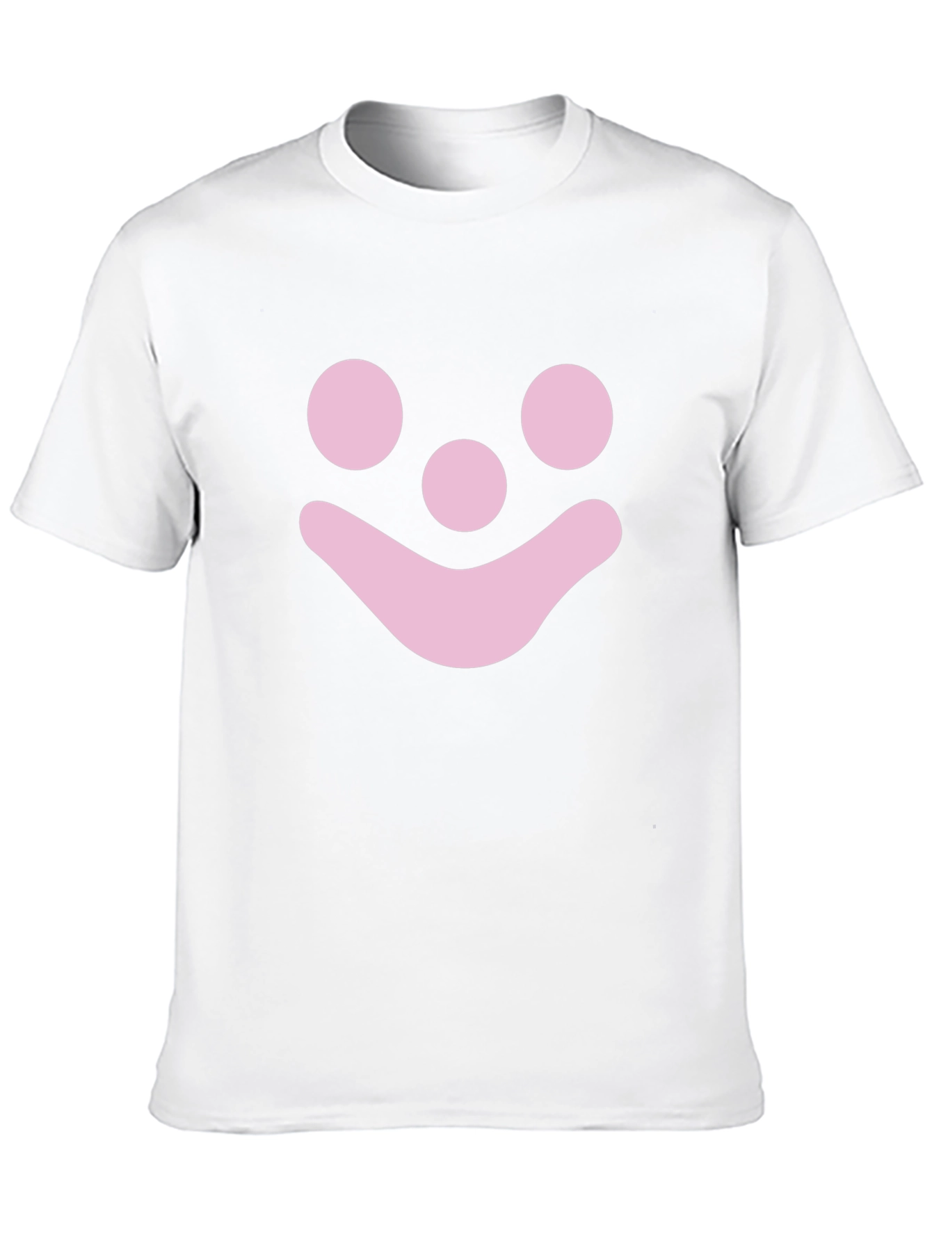 Pink Smiley Face Graphic T-Shirt