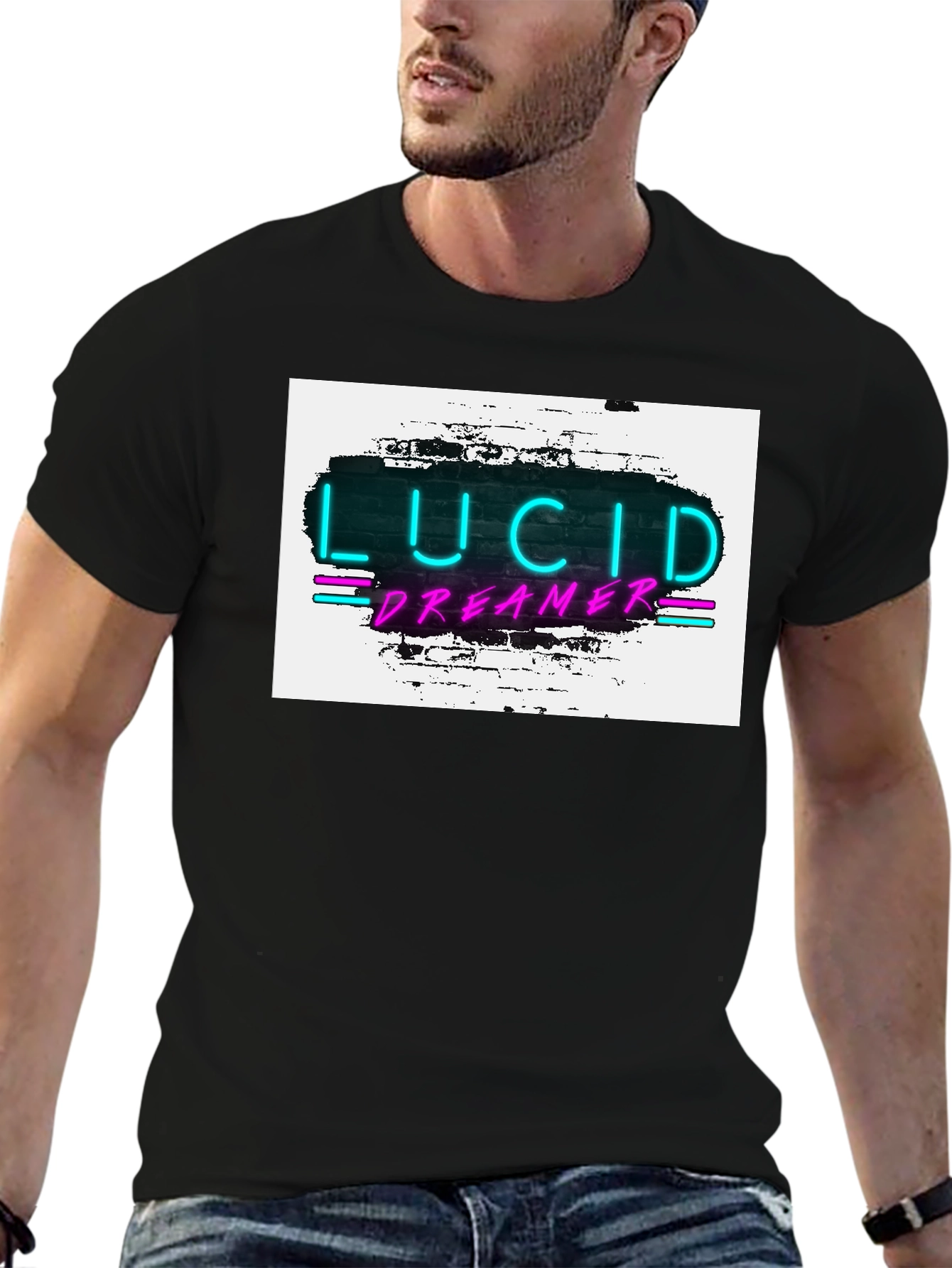Lucid Dreamer Neon Graphic Tee
