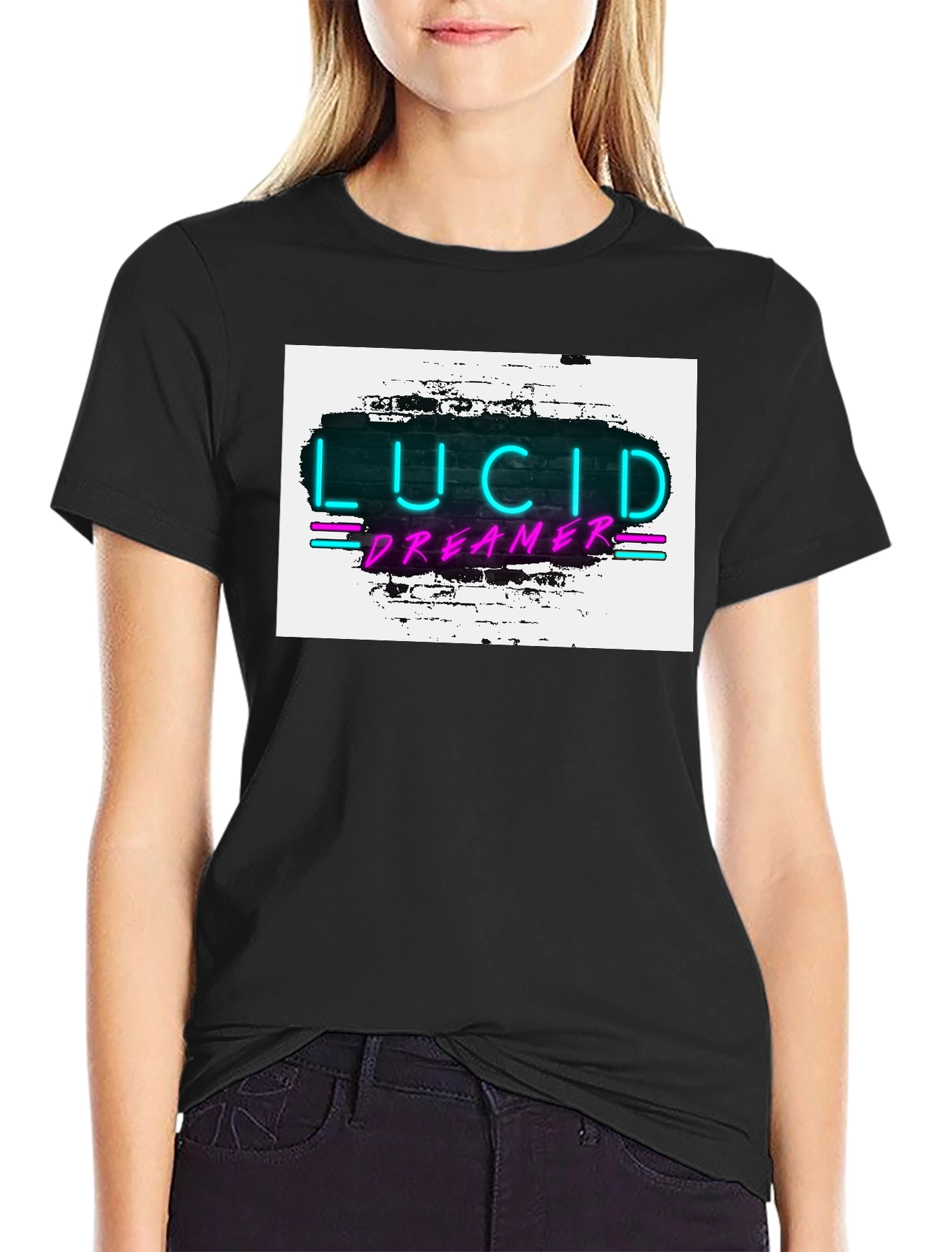 Lucid Dreamer Neon Graphic Tee