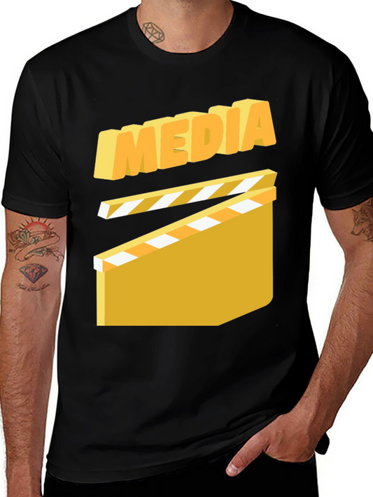 Media Clapper Board Graphic T-Shirt