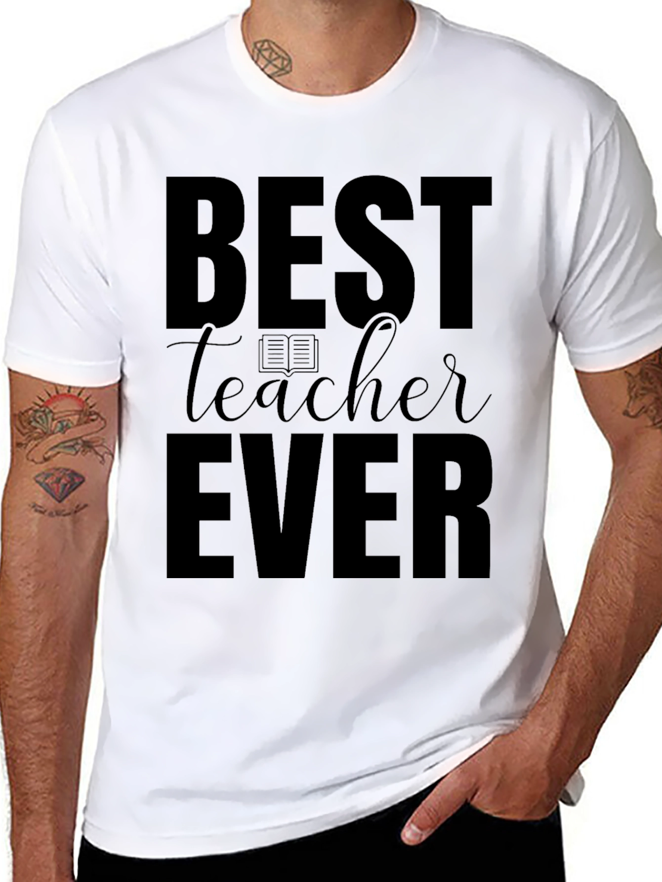 Best Teacher Ever Black T-Shirt