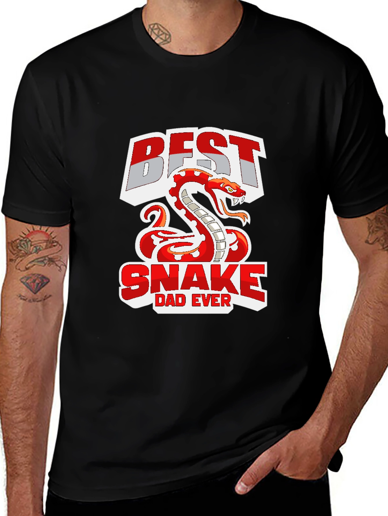 Best Snake Dad Ever Graphic T-Shirt