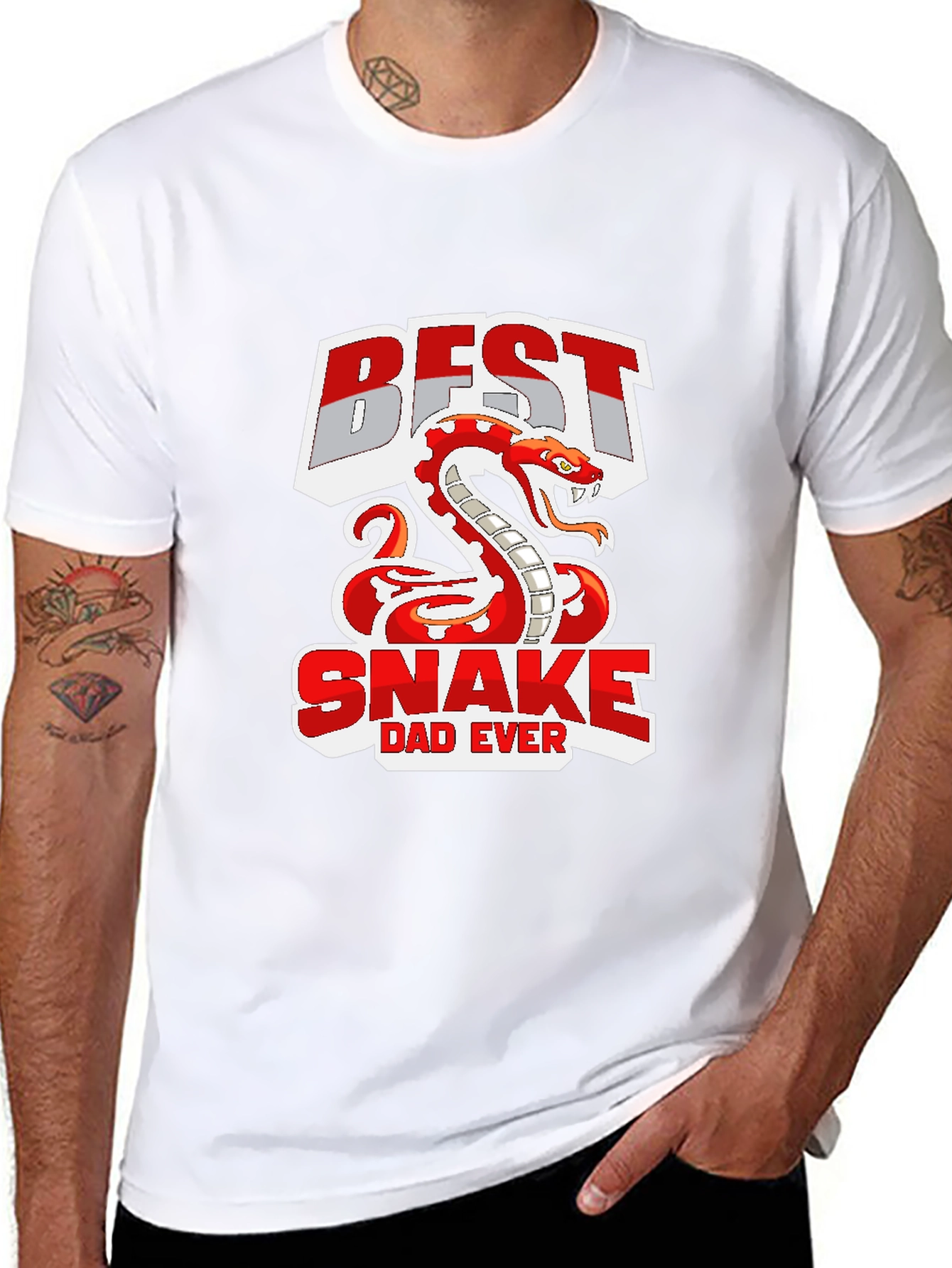 Best Snake Dad Ever Graphic T-Shirt