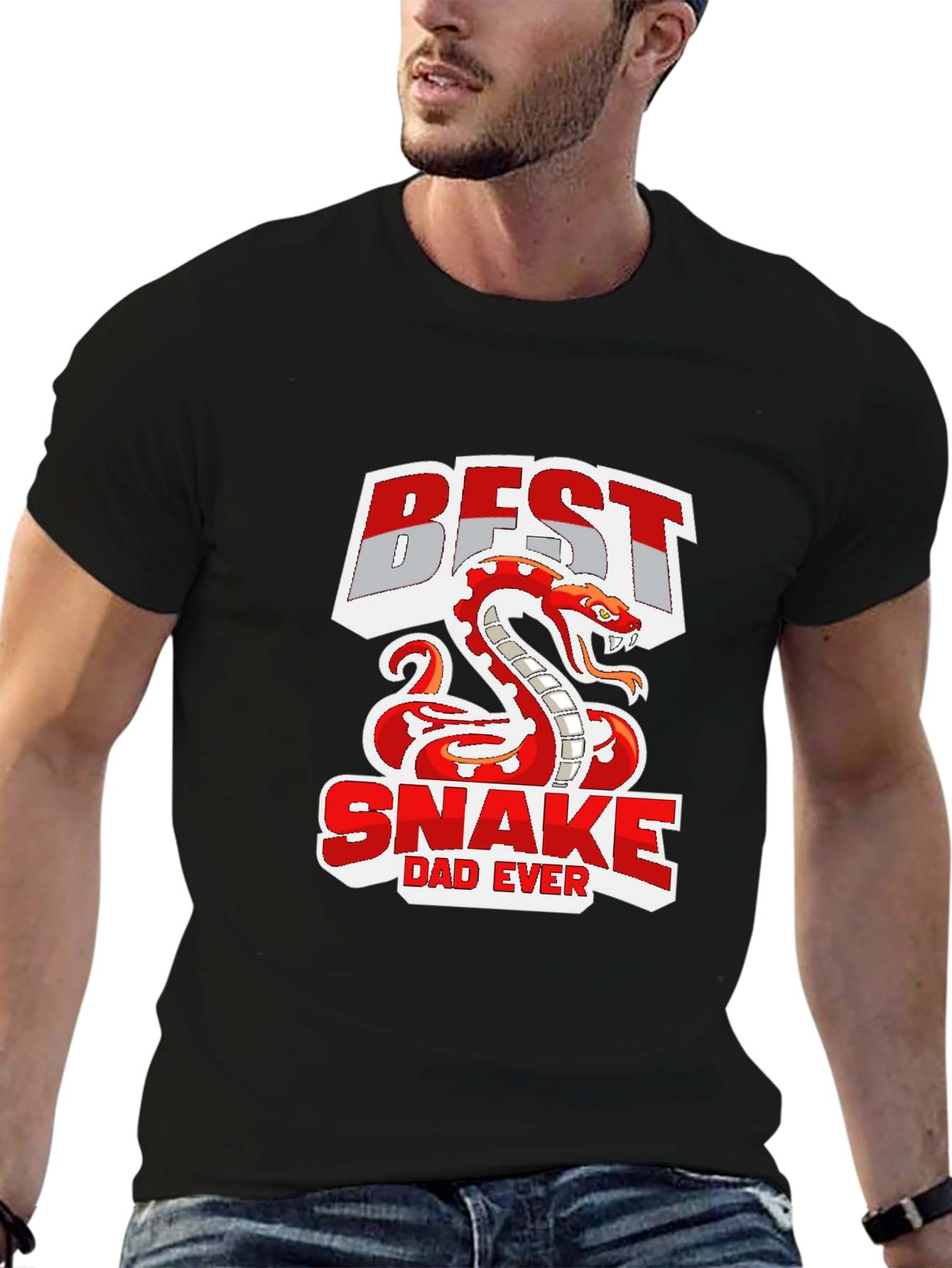 Best Snake Dad Ever Graphic T-Shirt