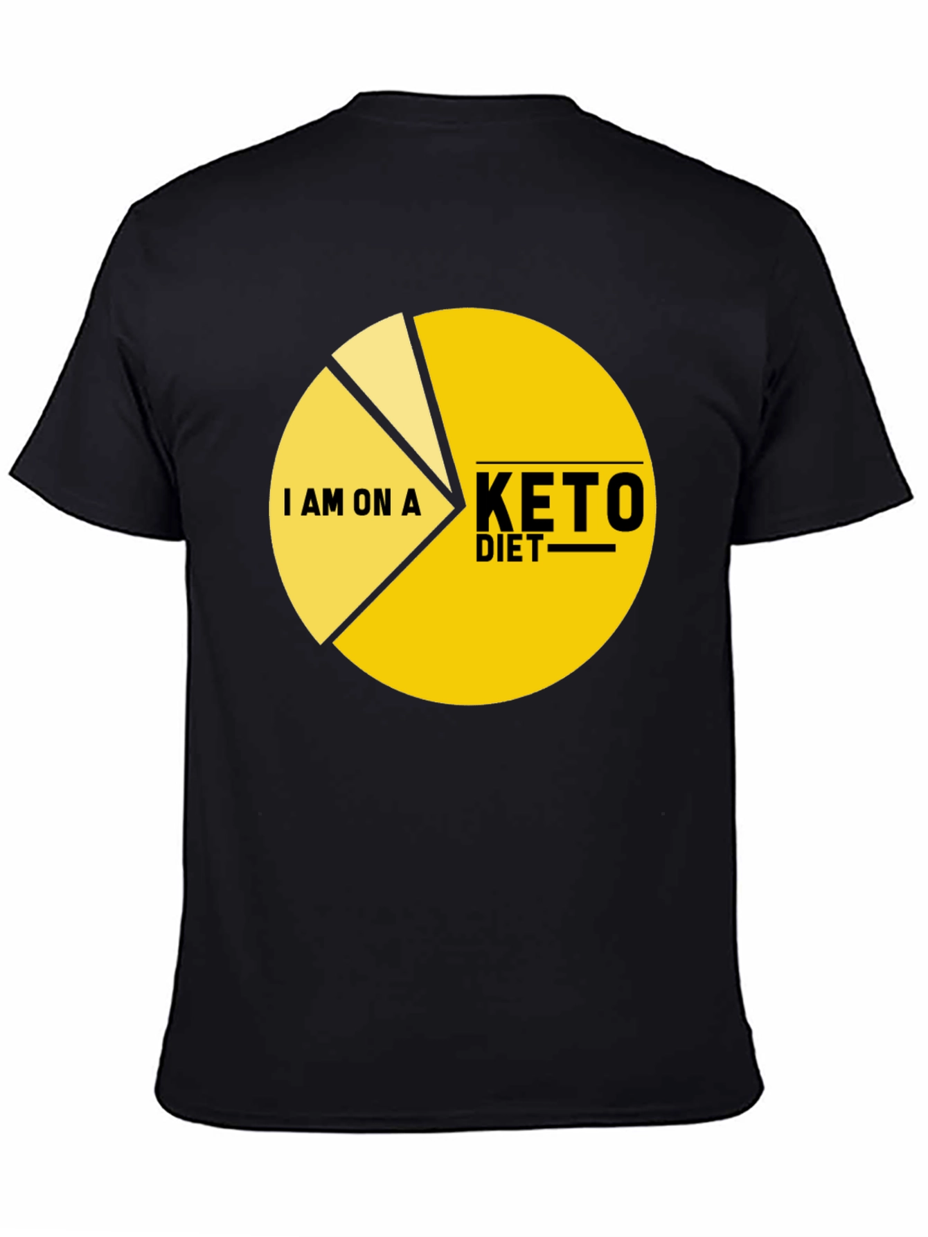 Keto Diet Pie Chart T-Shirt - Funny Dieting Tee