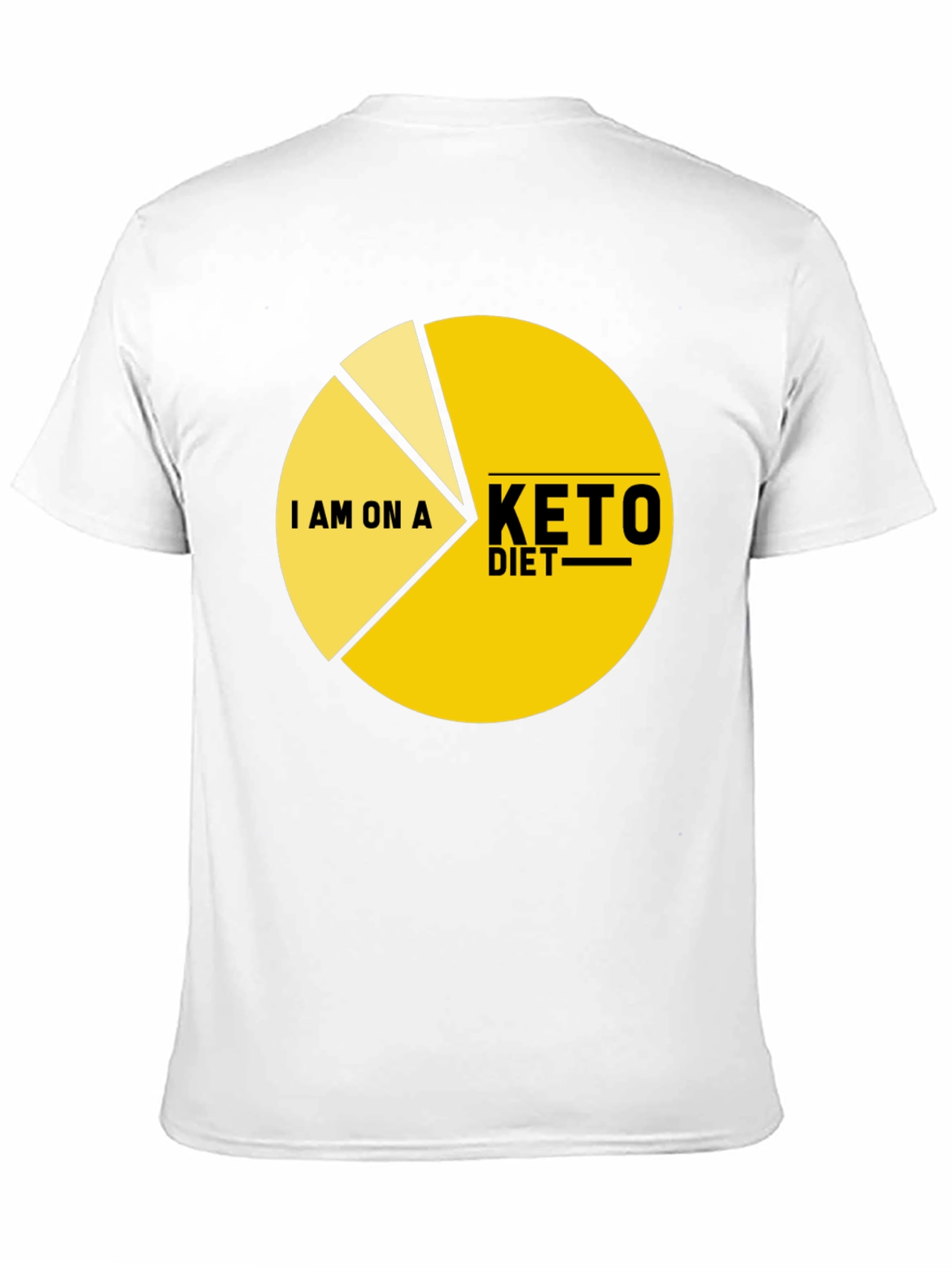 Keto Diet Pie Chart T-Shirt - Funny Dieting Tee
