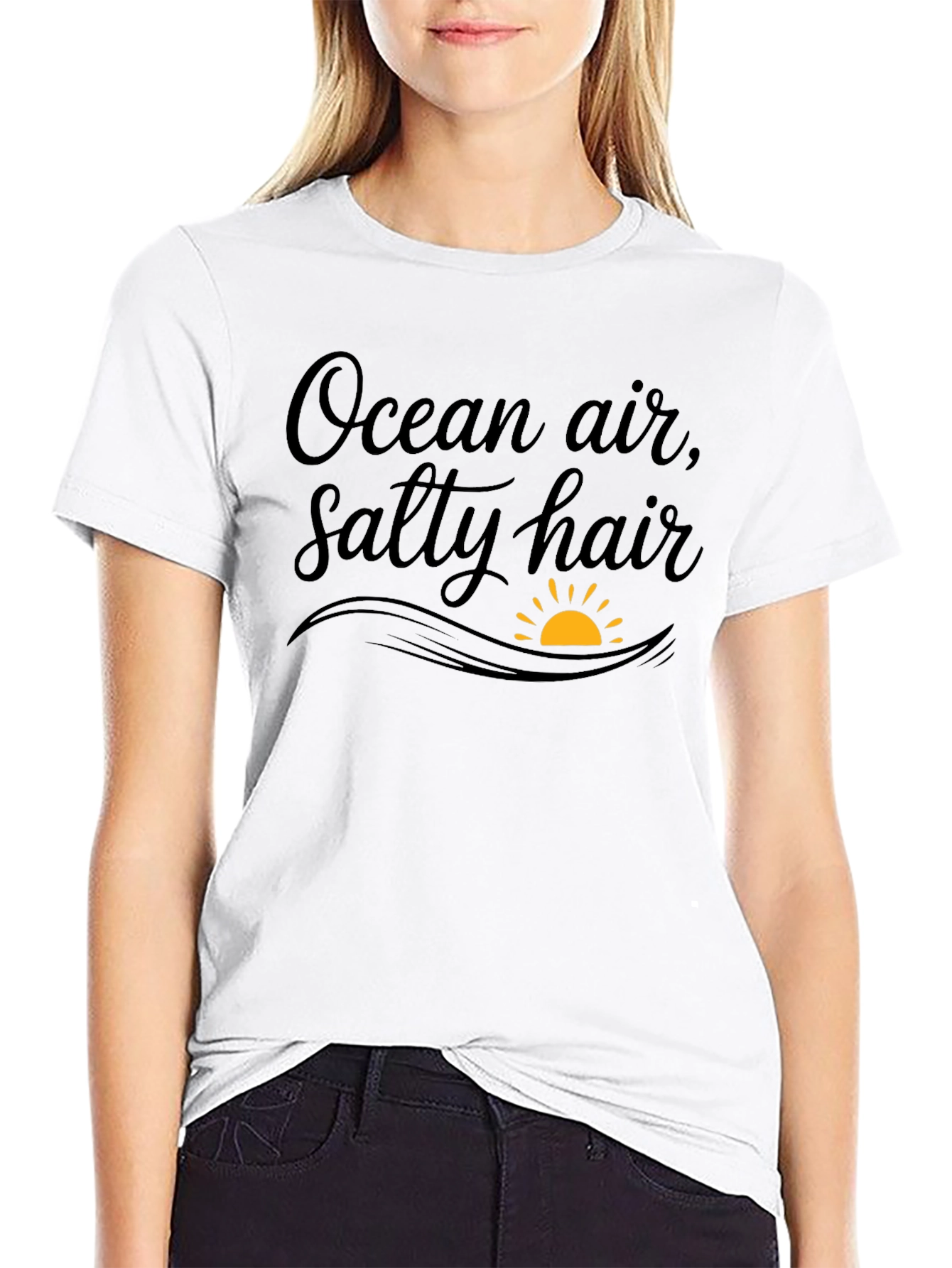 Ocean Air Salty Hair Graphic T-Shirt