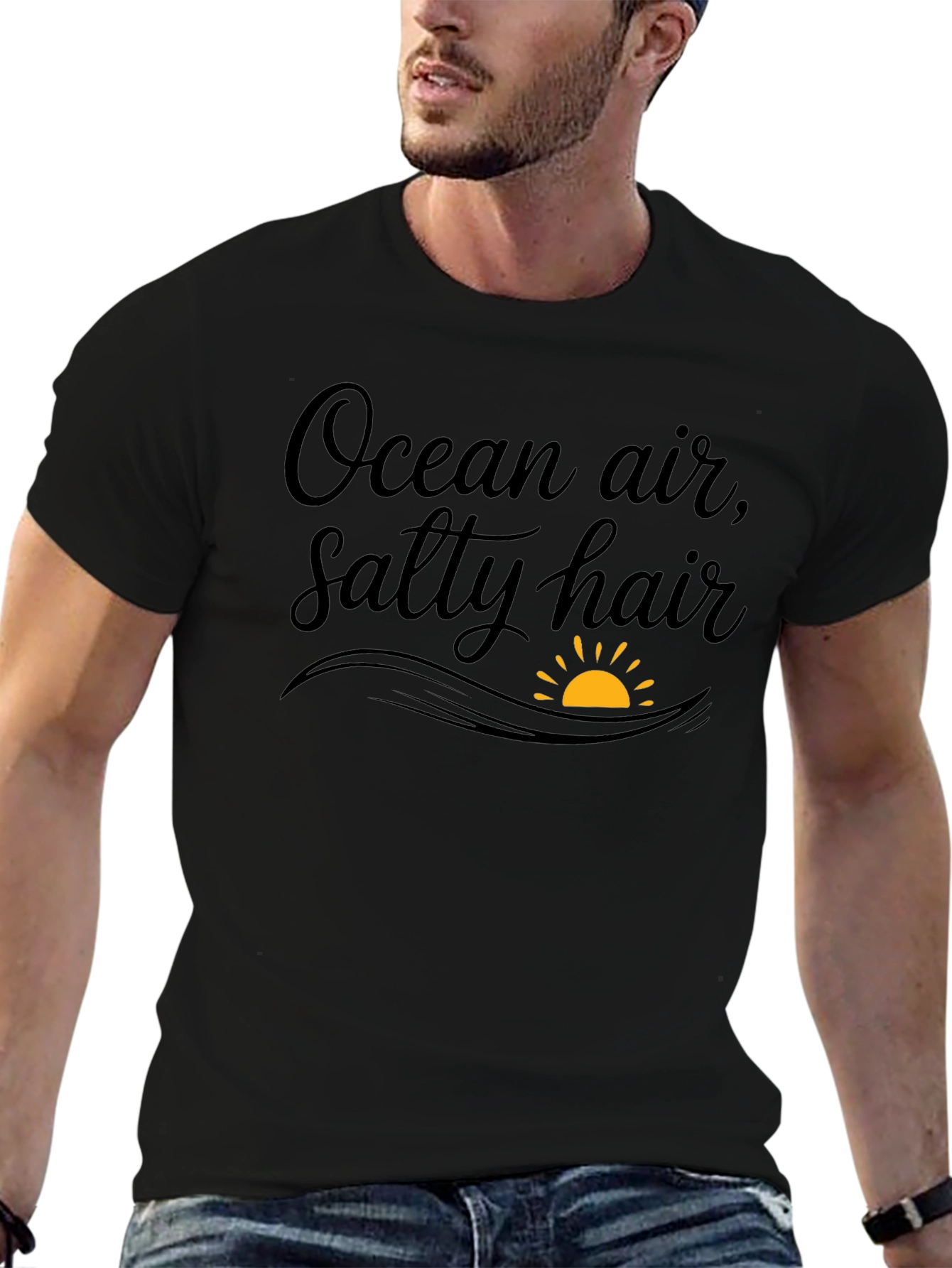 Ocean Air Salty Hair Graphic T-Shirt