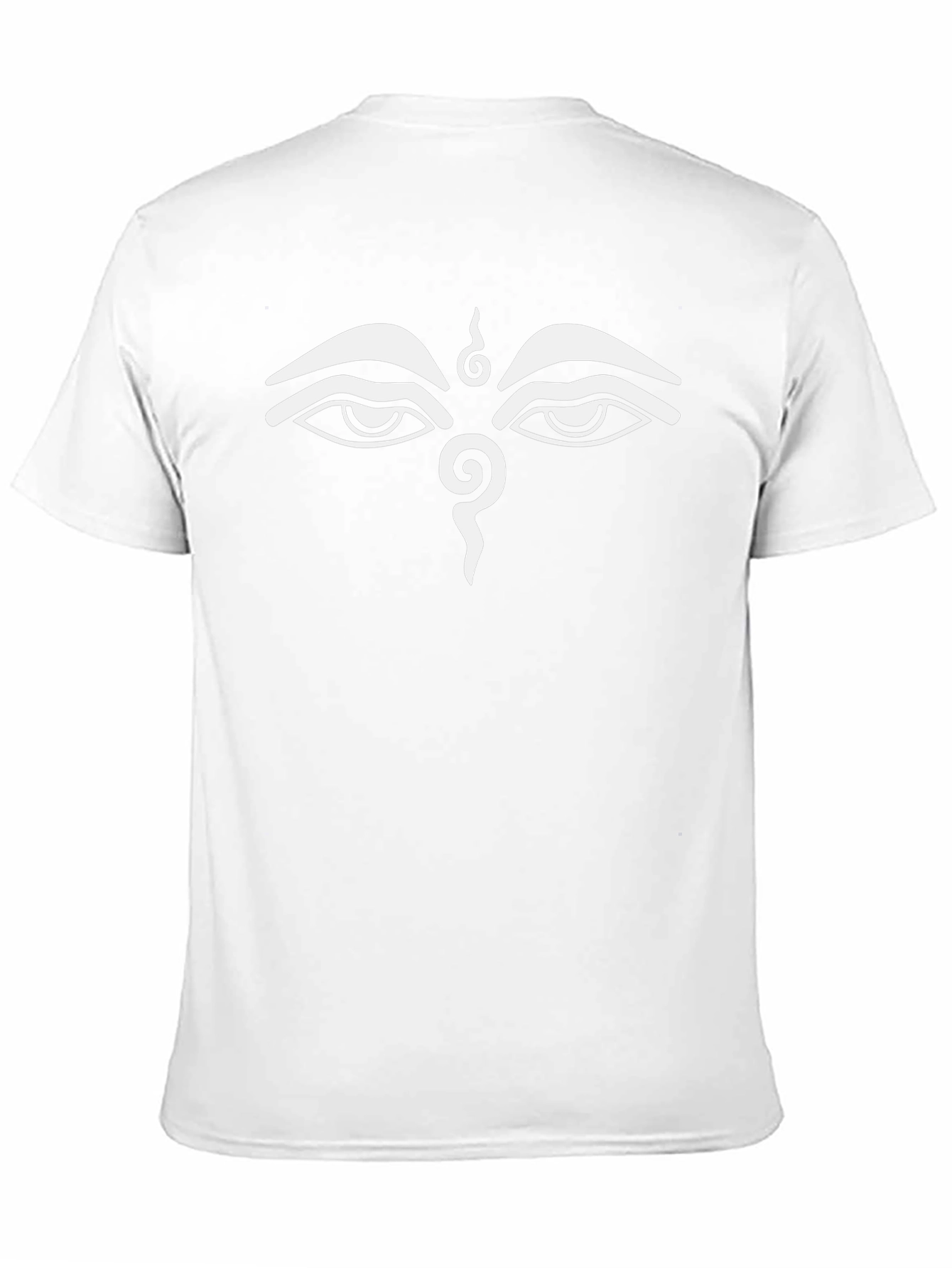 Buddha Eyes Graphic Tee - Black Cotton T-Shirt