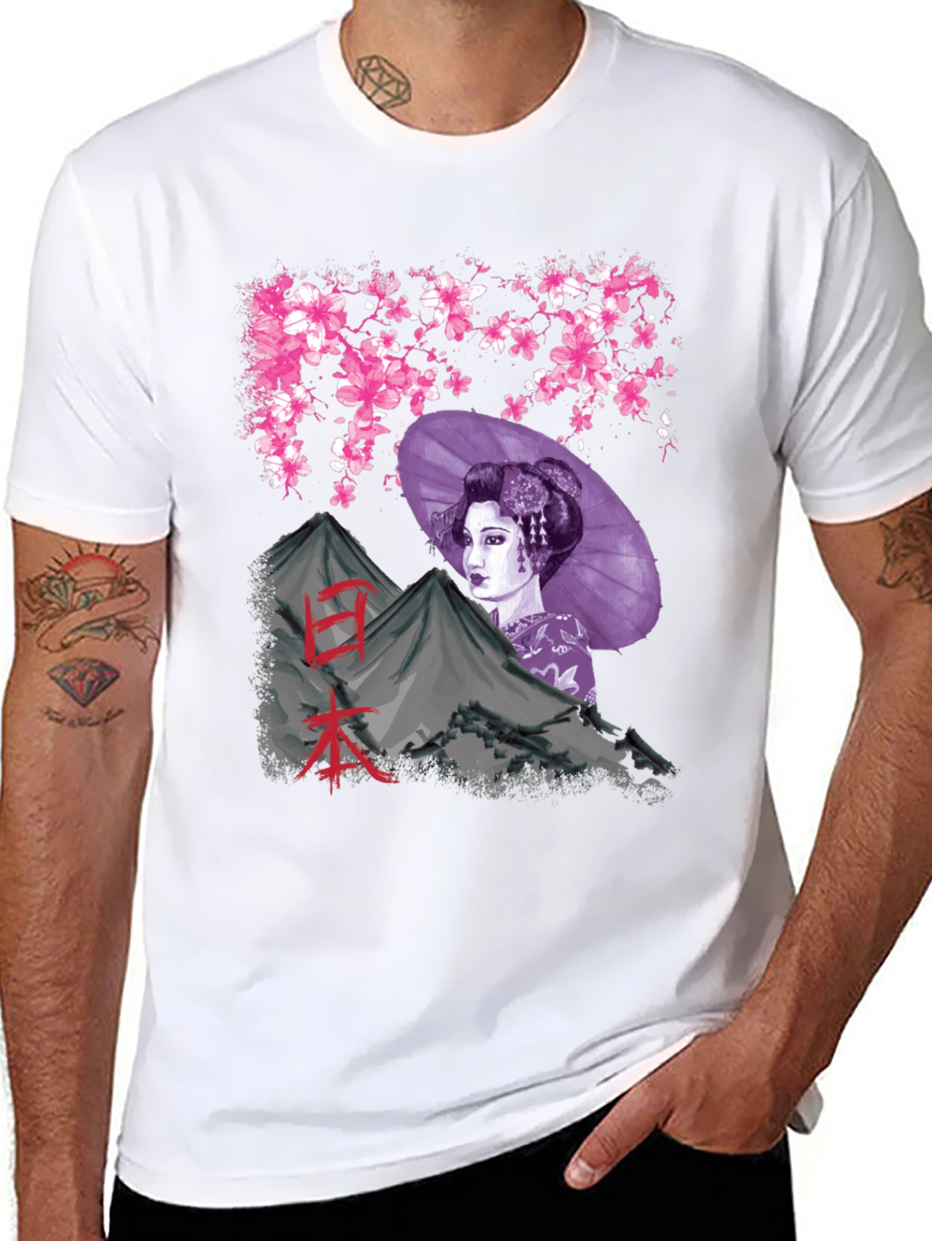 Geisha Mountain Graphic Tee