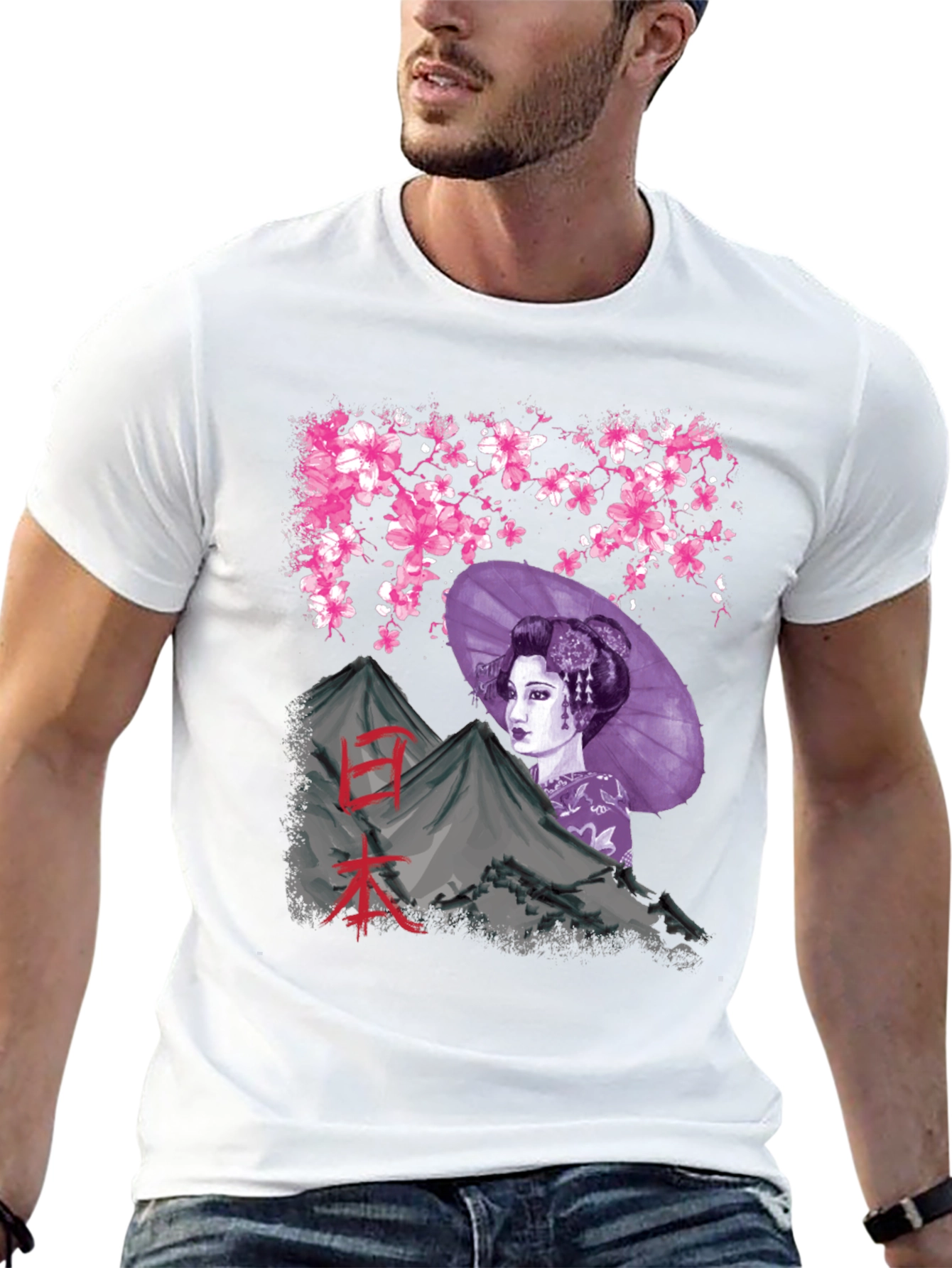 Geisha Mountain Graphic Tee