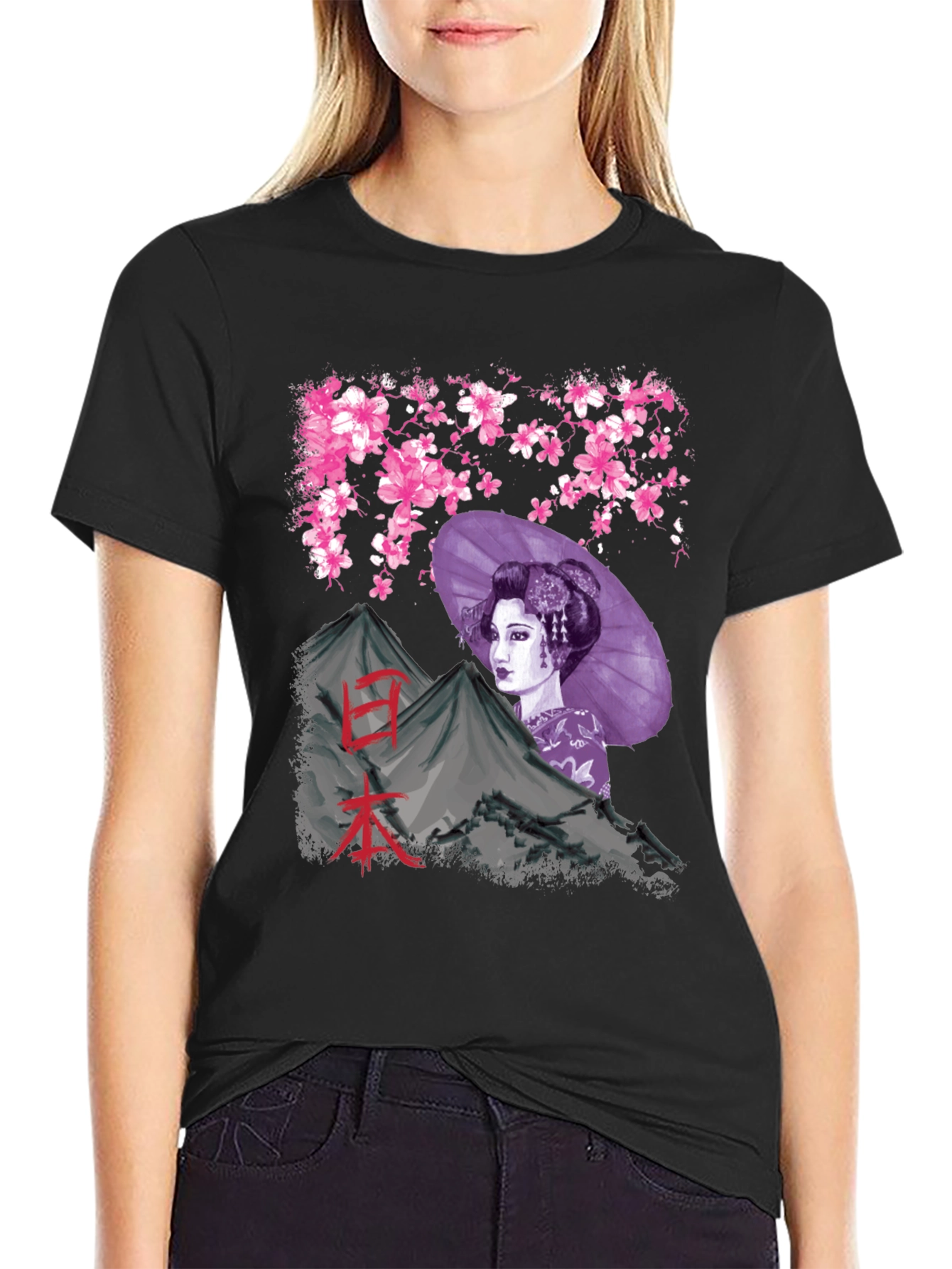 Geisha Mountain Graphic Tee