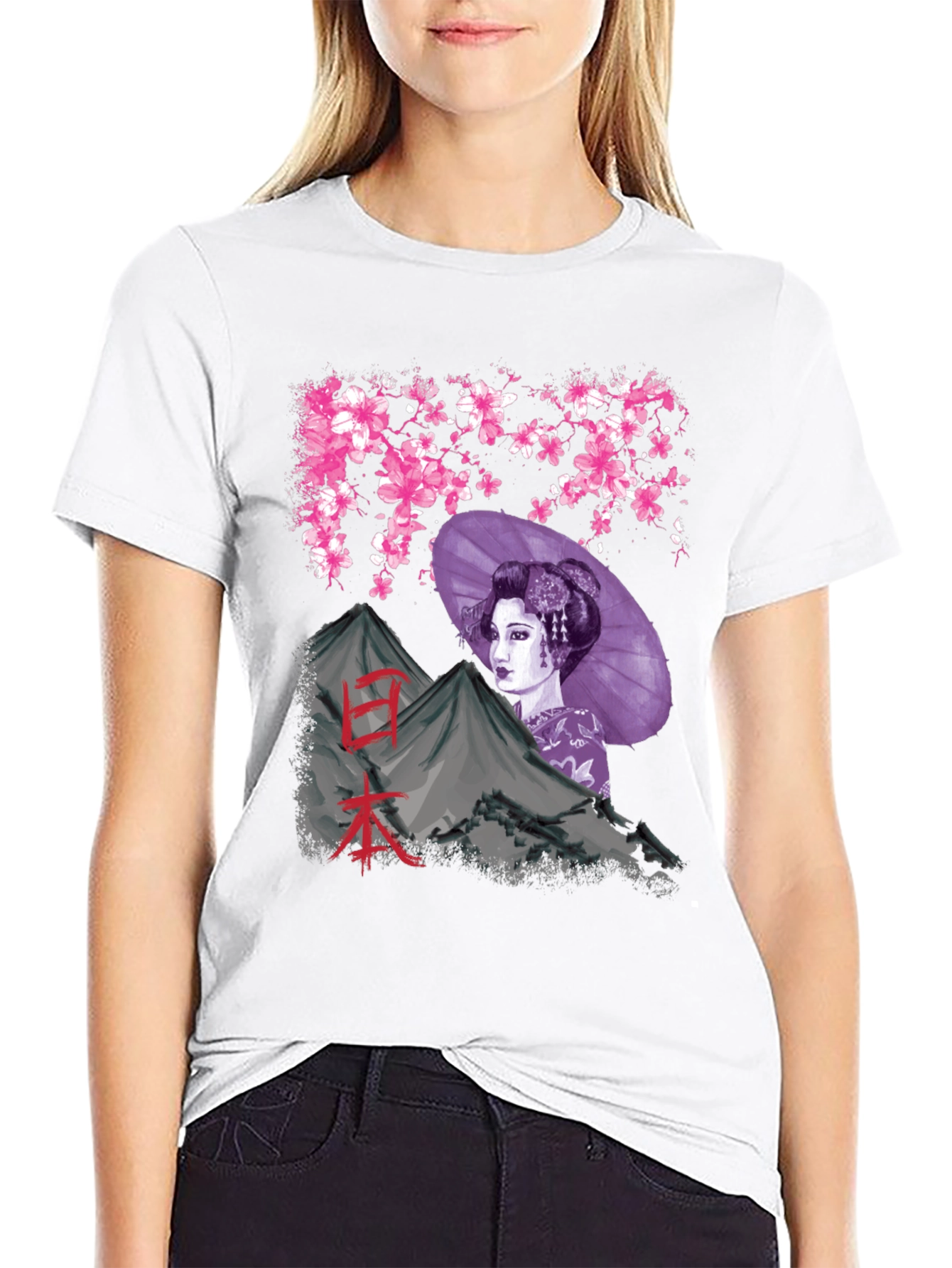 Geisha Mountain Graphic Tee