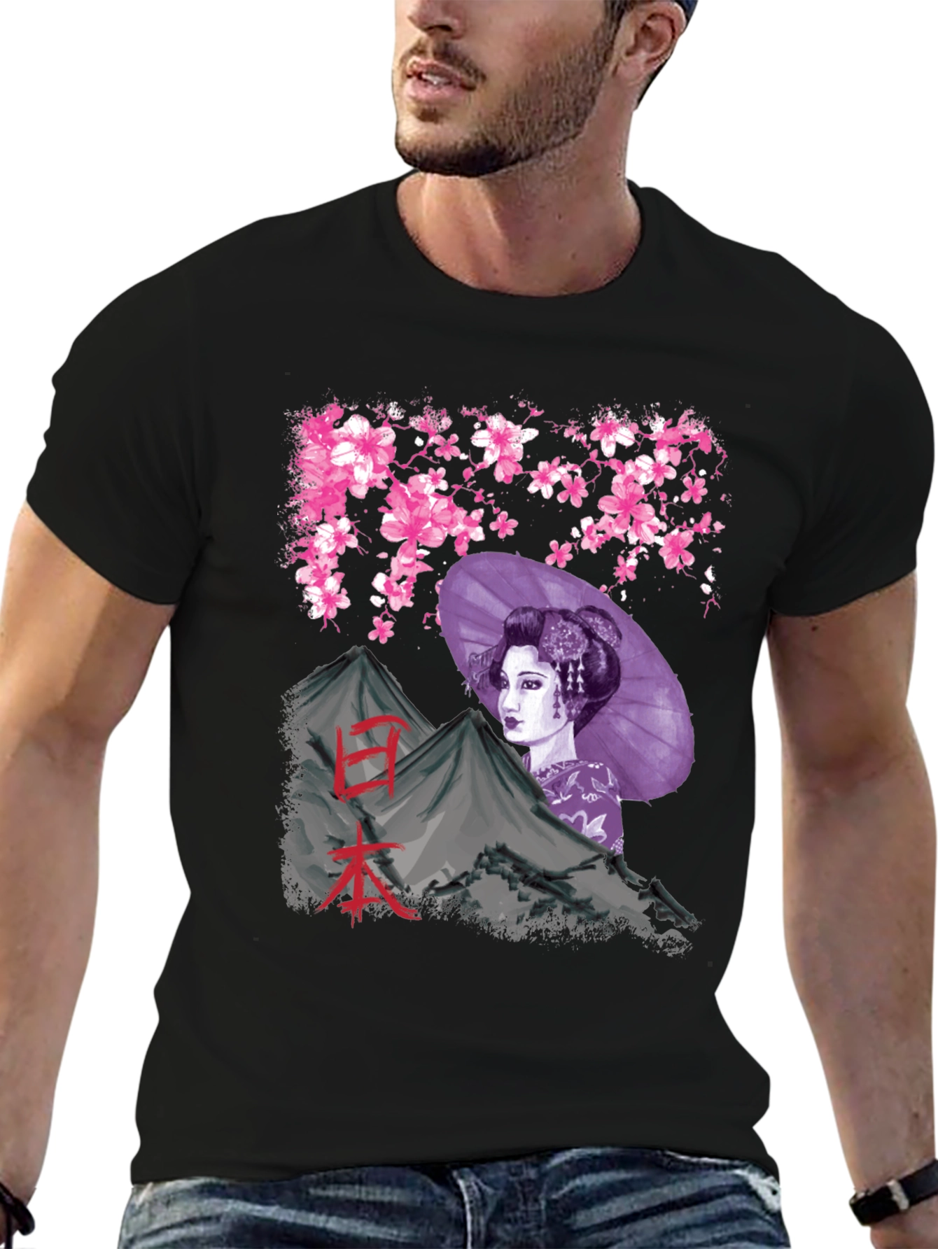 Geisha Mountain Graphic Tee