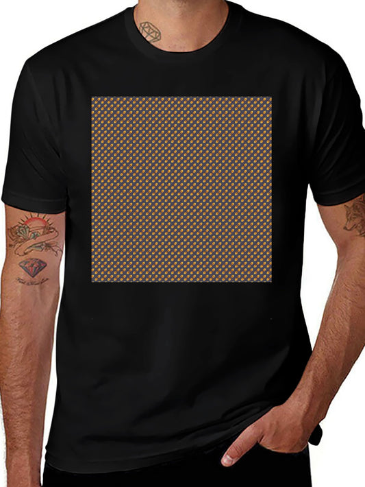 Modern Patterned Tee - Stylish Graphic Print T-Shirt