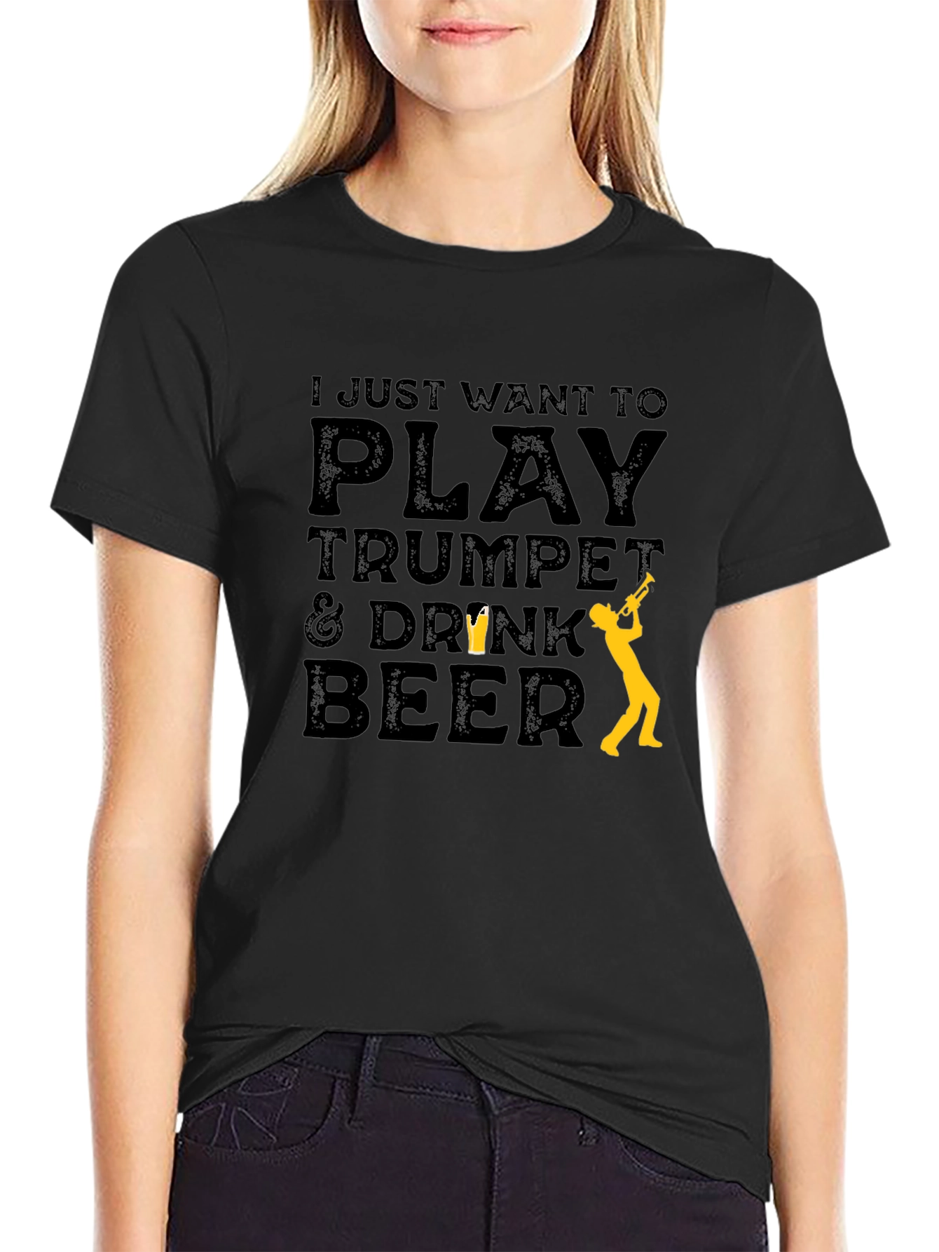 Play Trumpet & Drink Beer T-Shirt - Musician Tee