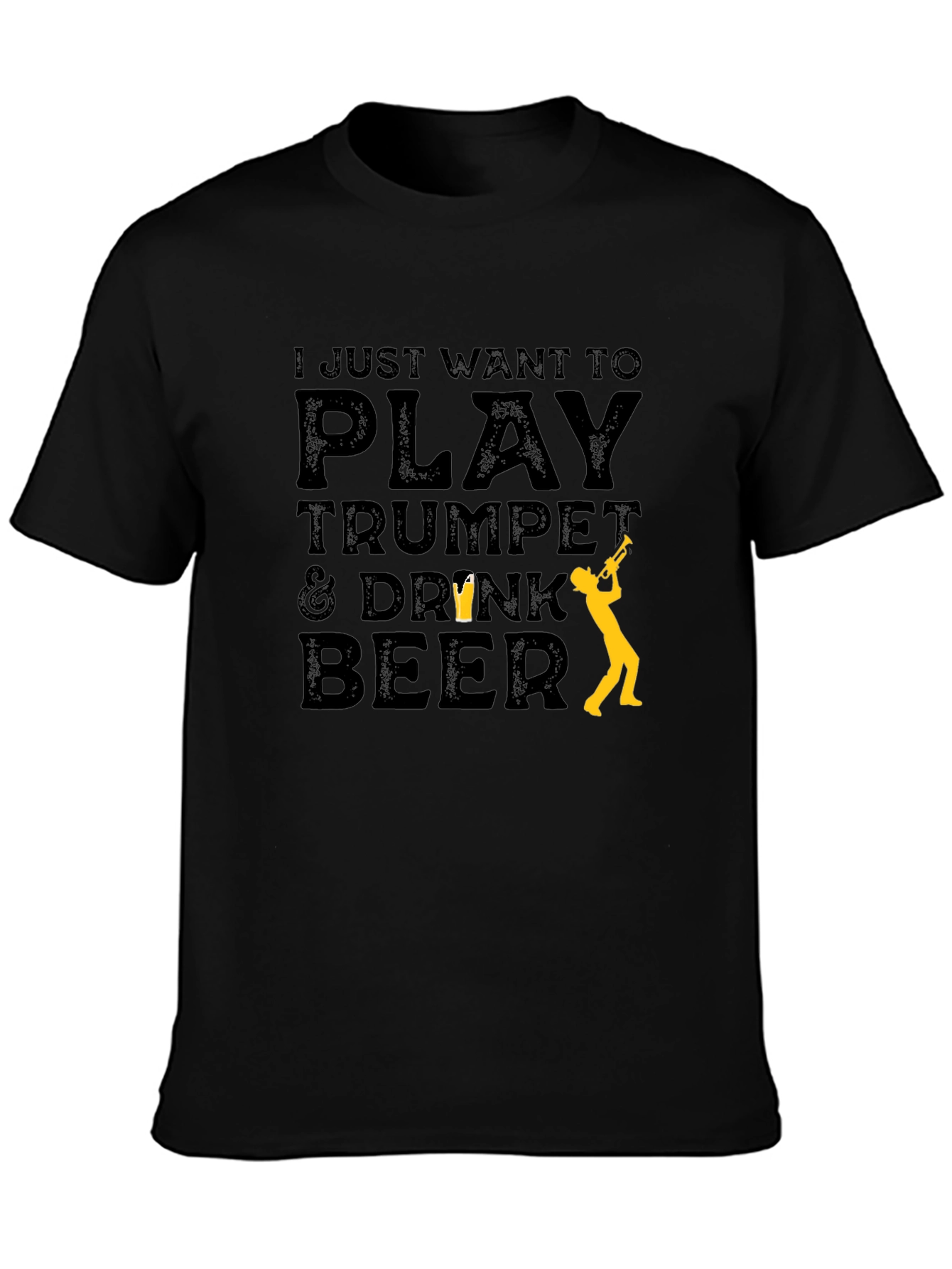 Play Trumpet & Drink Beer T-Shirt - Musician Tee