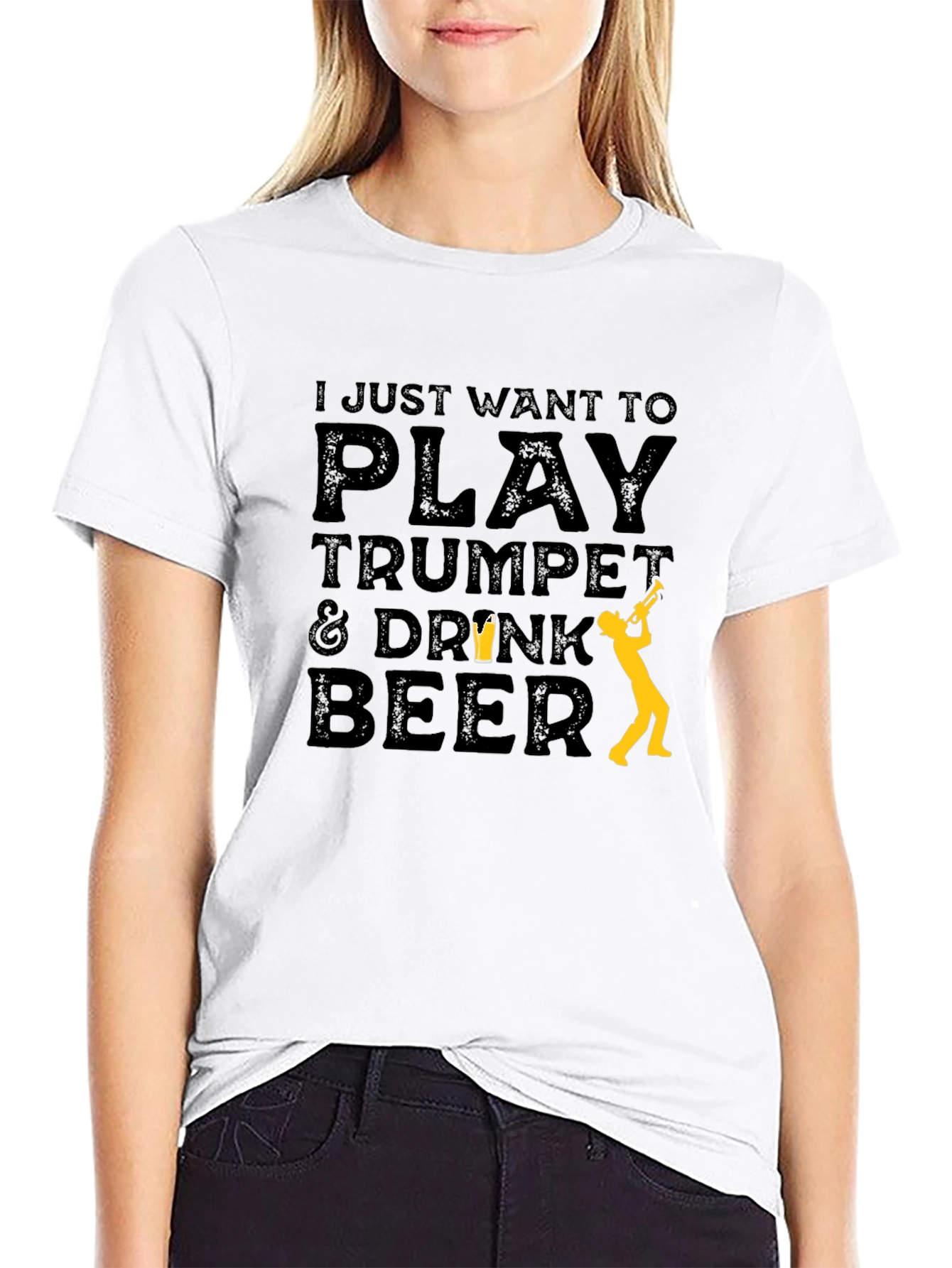 Play Trumpet & Drink Beer T-Shirt - Musician Tee