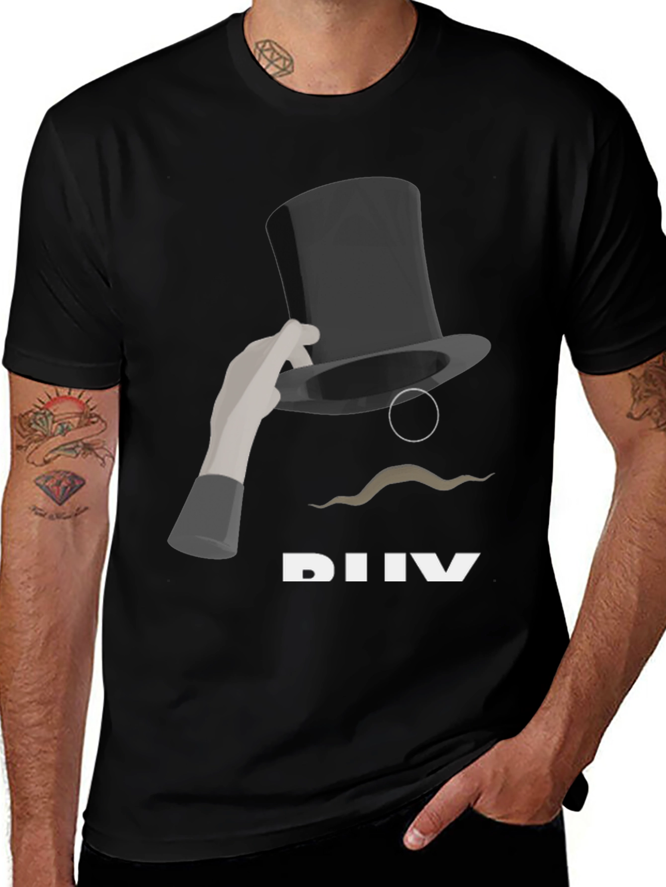 Magic Hat Tee: Stylish Illusion Graphic T-Shirt