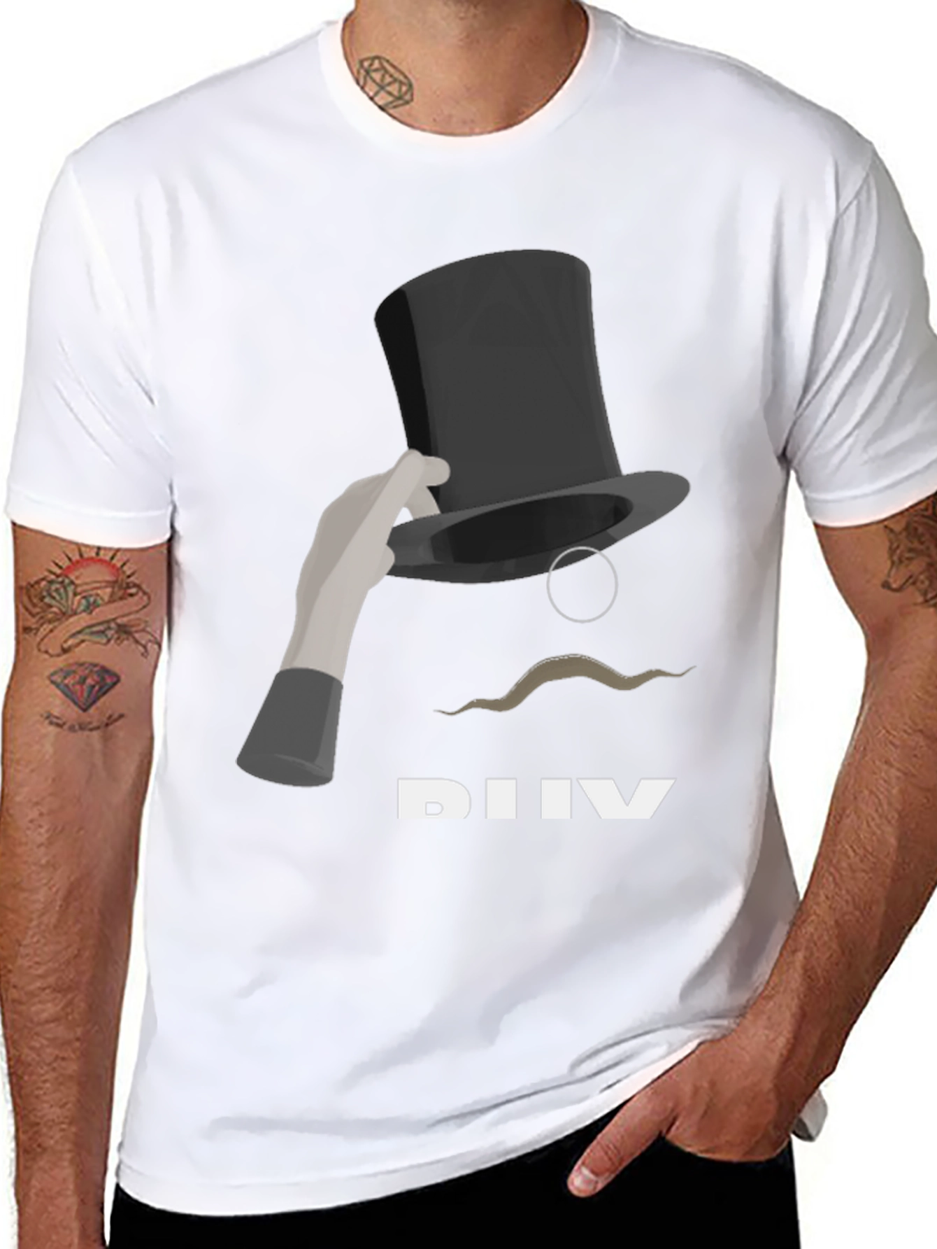 Magic Hat Tee: Stylish Illusion Graphic T-Shirt