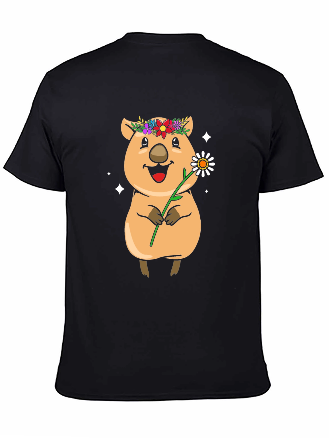 Cute Quokka Flower T-Shirt