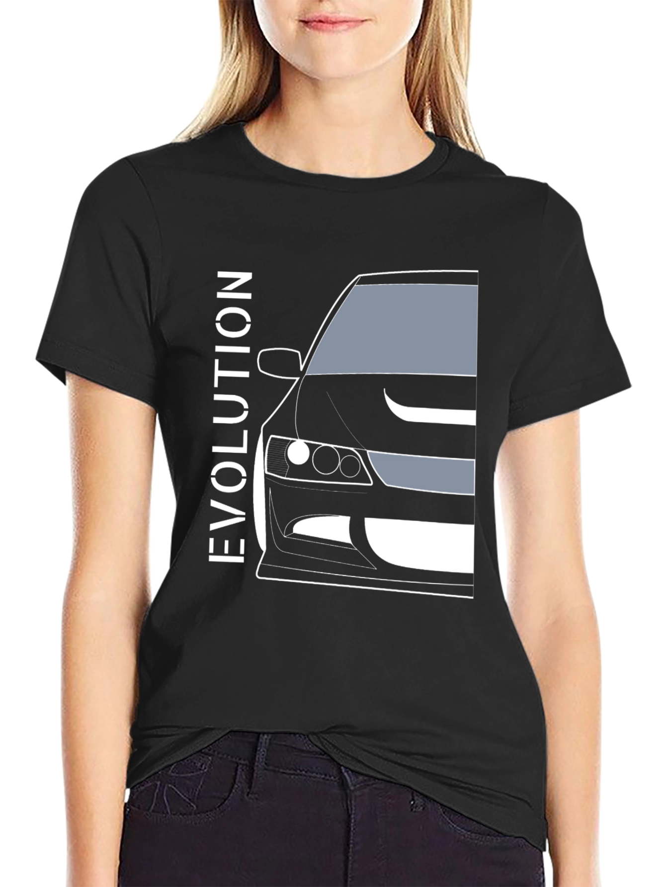 Evolution Car Graphic Tee - Black