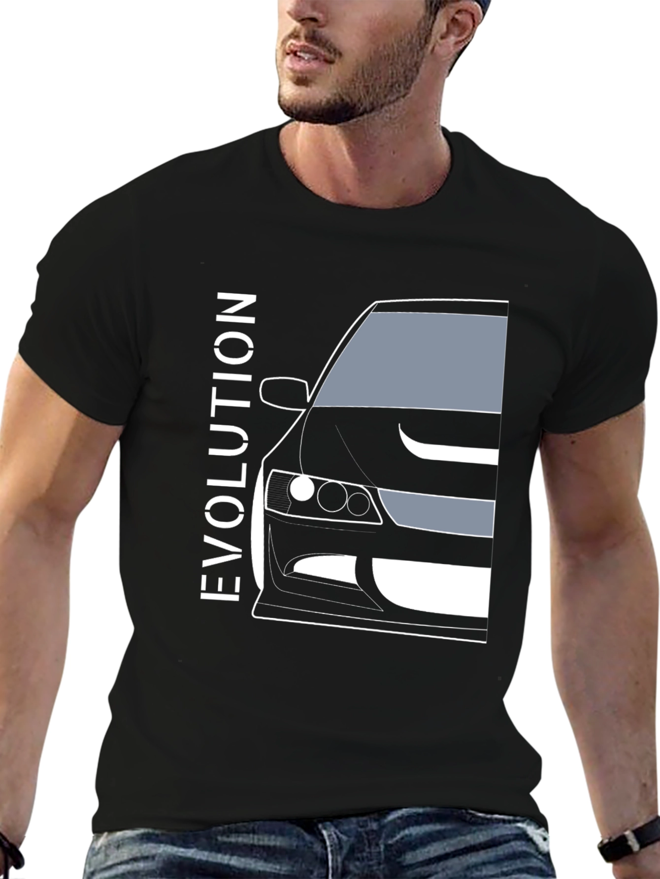 Evolution Car Graphic Tee - Black