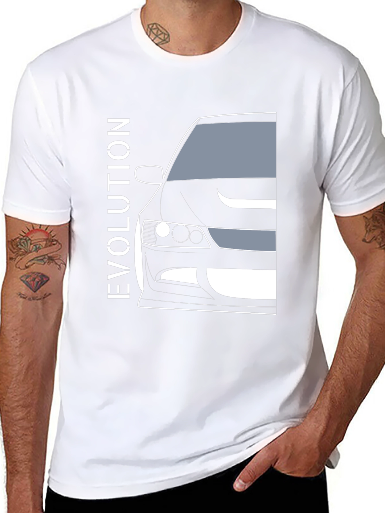 Evolution Car Graphic Tee - Black