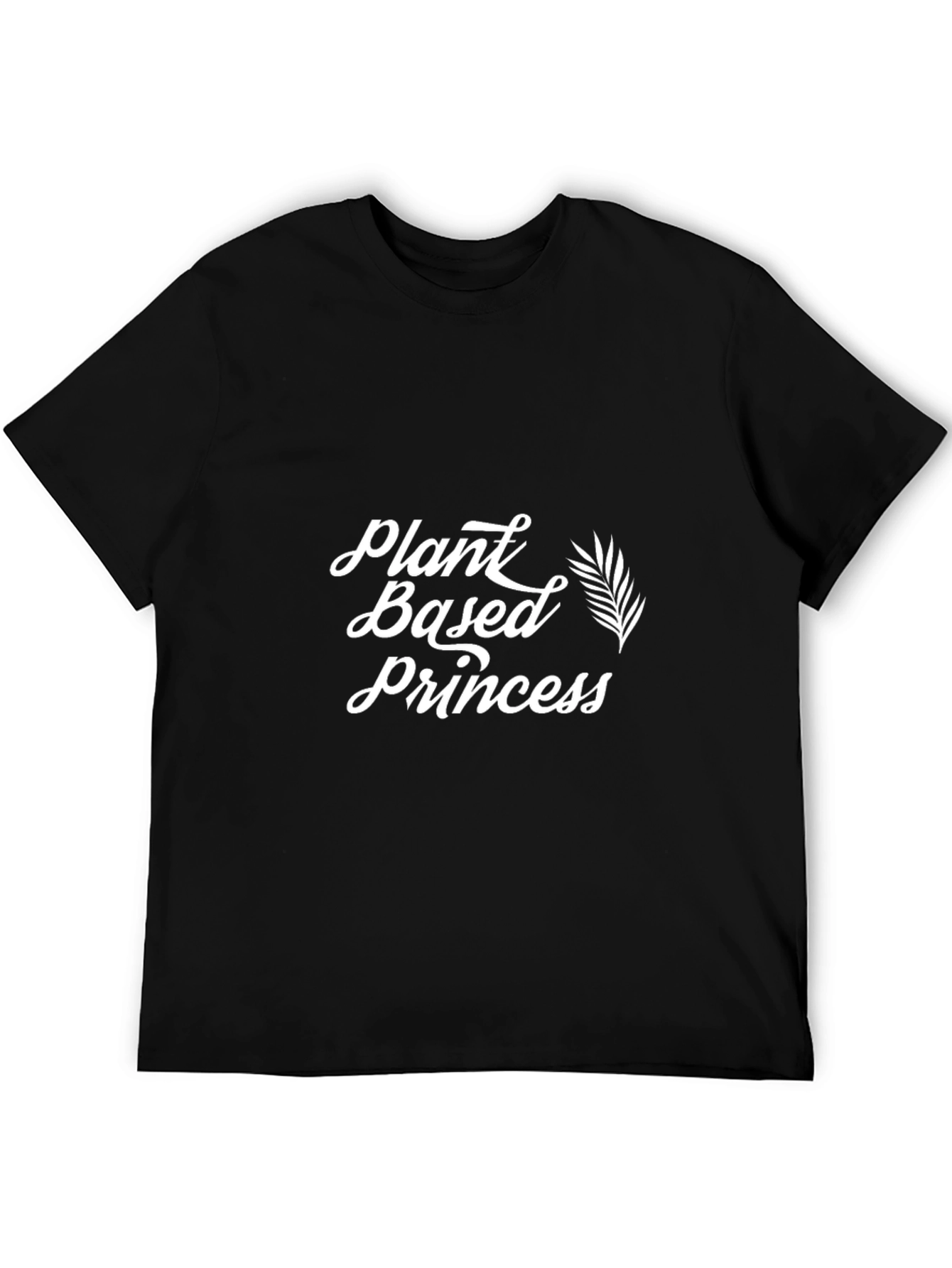 Plant Based Princess Black Graphic T-Shirt
