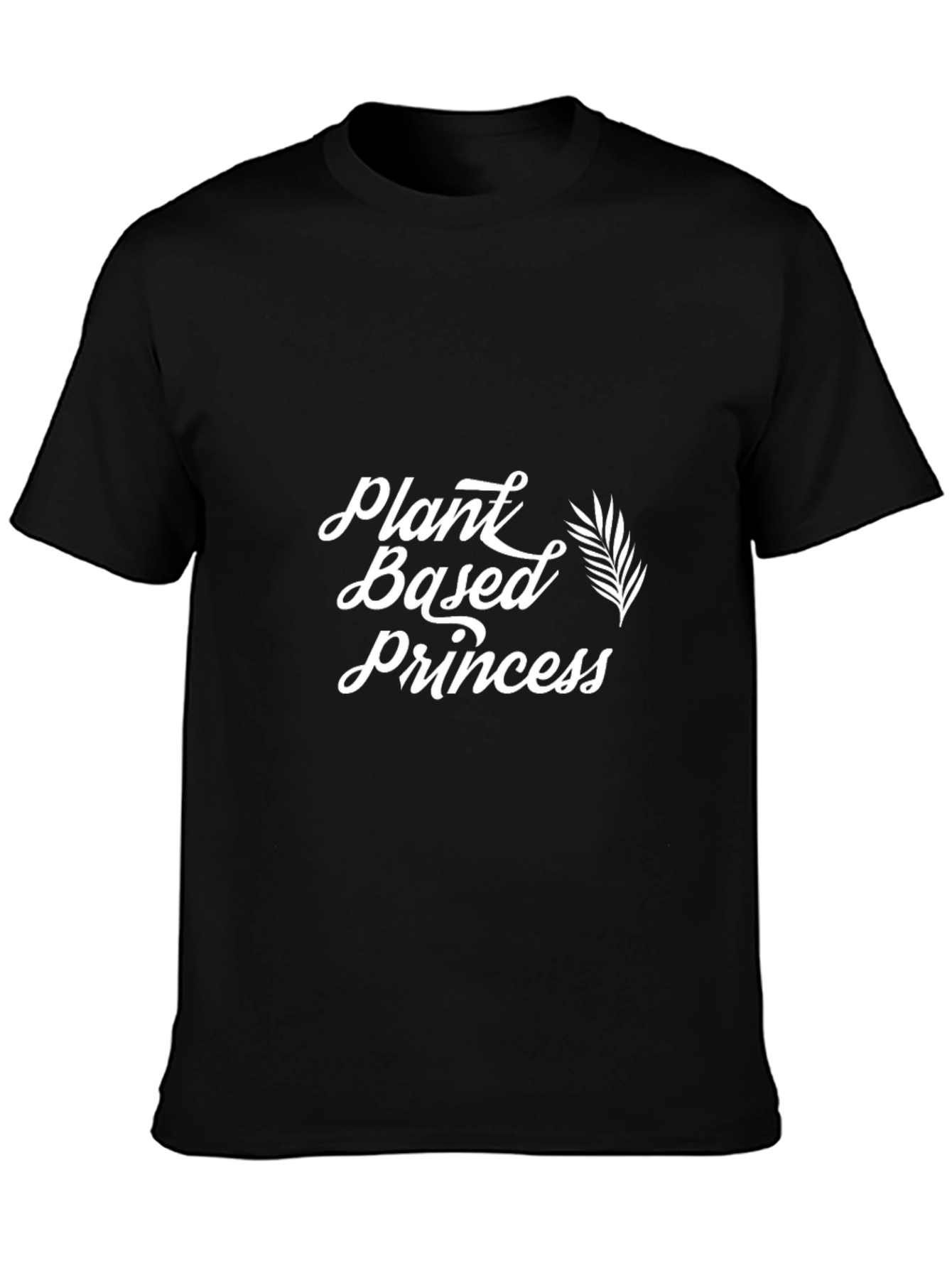 Plant Based Princess Black Graphic T-Shirt