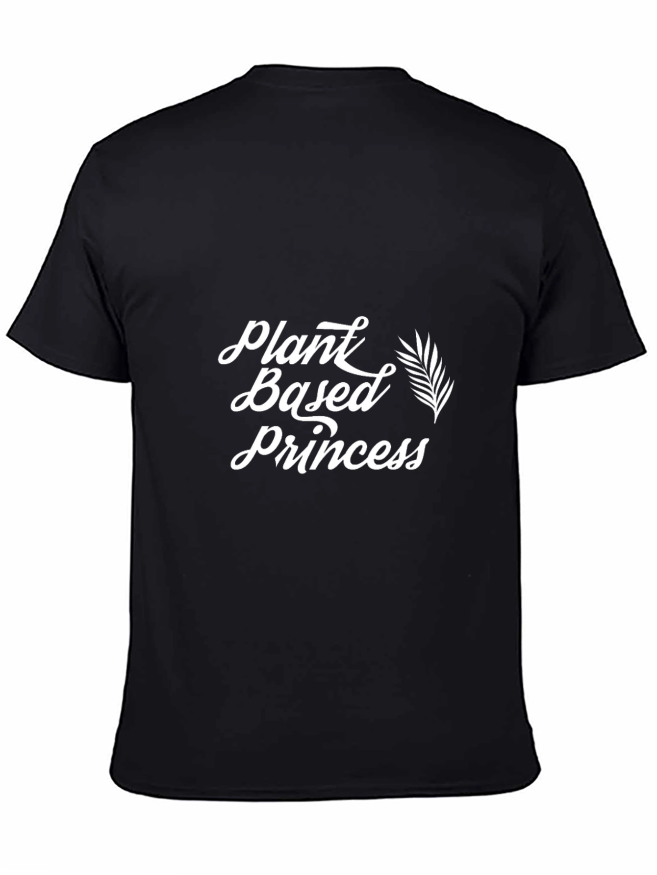 Plant Based Princess Black Graphic T-Shirt