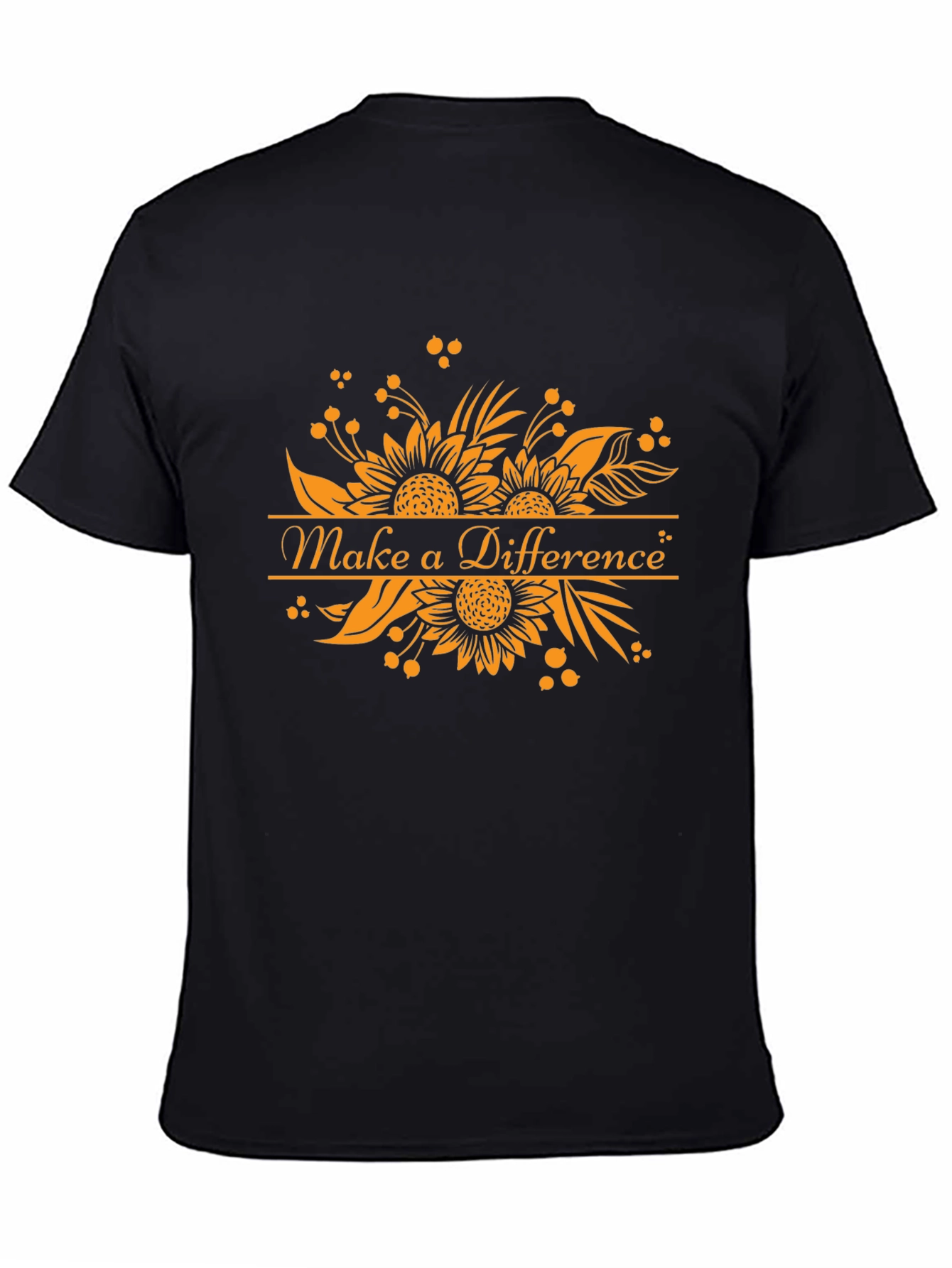 Make a Difference Sunflower Graphic Tee