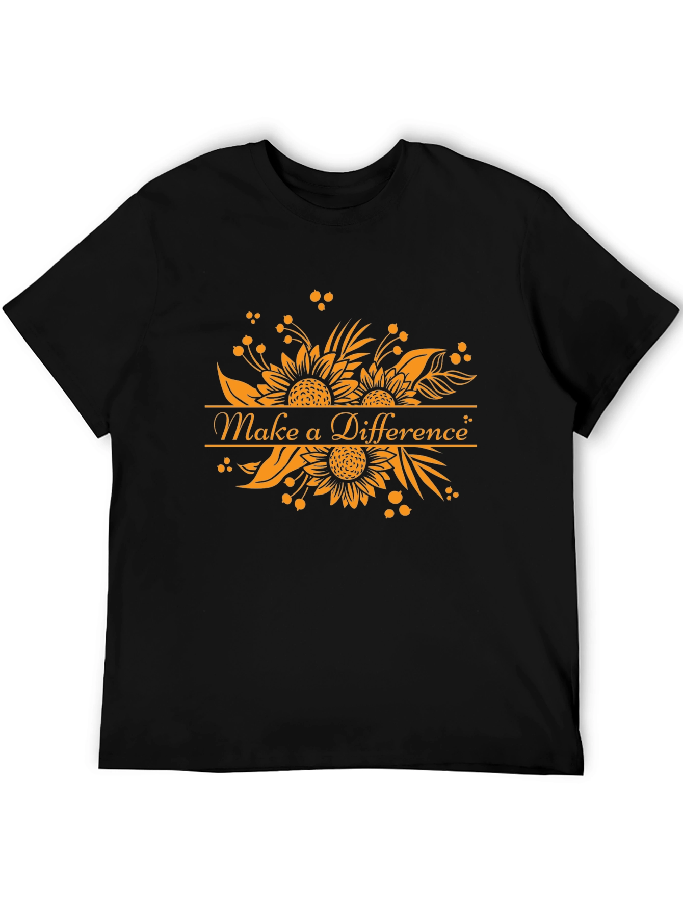 Make a Difference Sunflower Graphic Tee