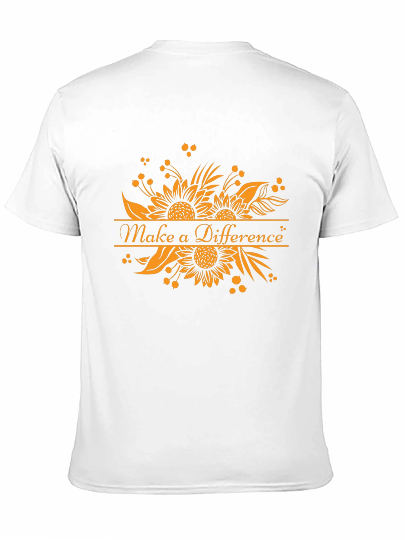 Make a Difference Sunflower Graphic Tee