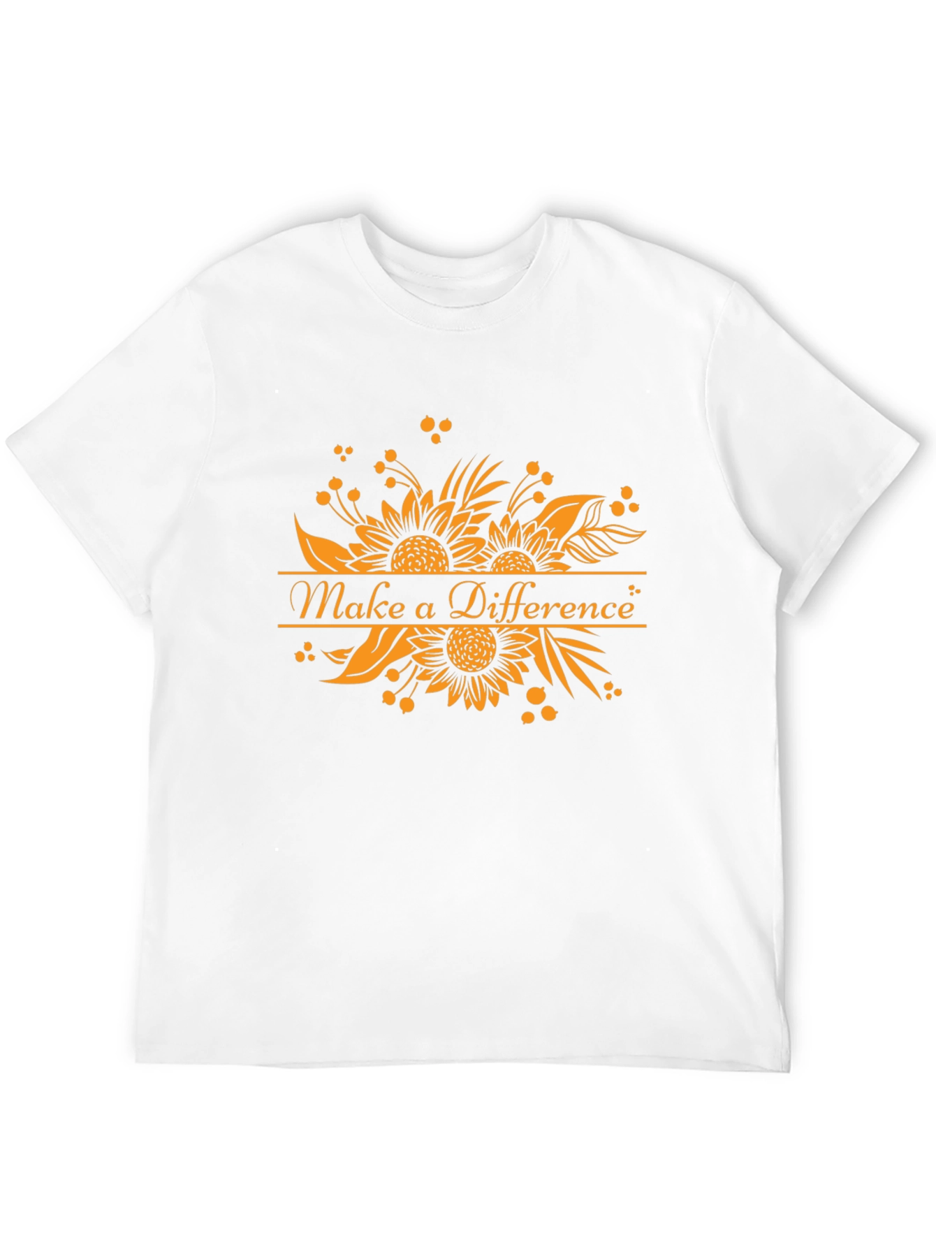 Make a Difference Sunflower Graphic Tee