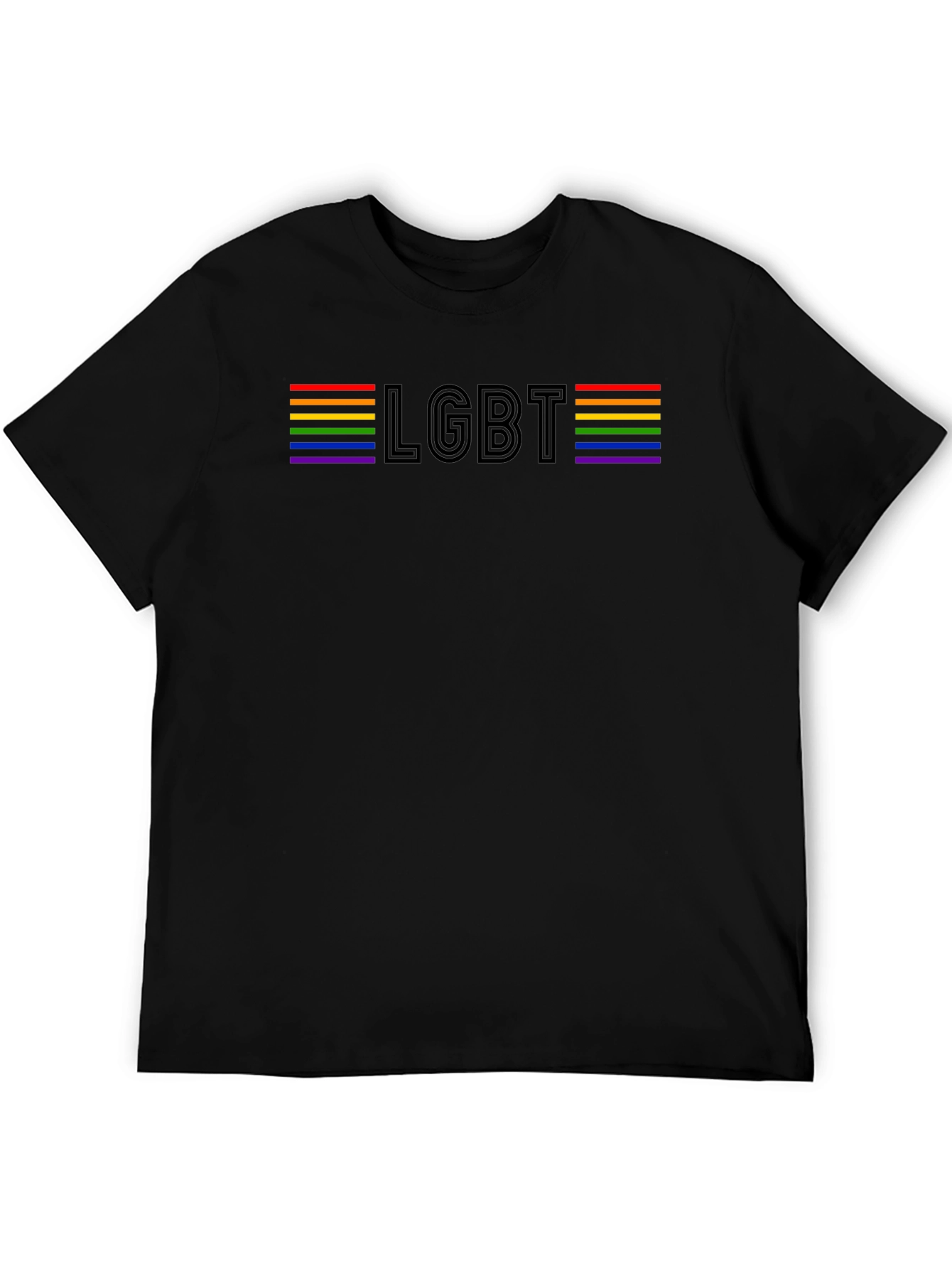 LGBT Pride Rainbow Striped T-Shirt