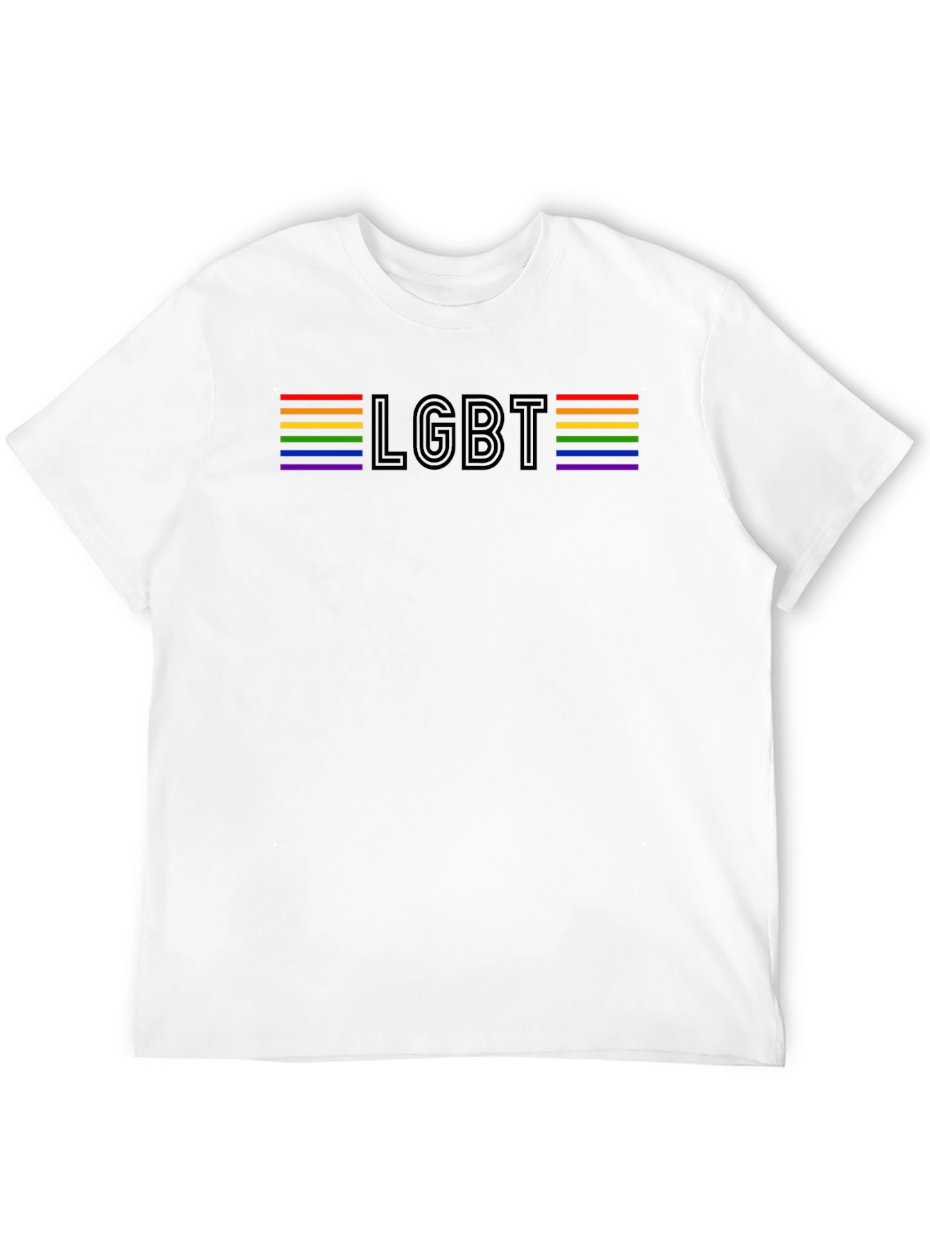 LGBT Pride Rainbow Striped T-Shirt