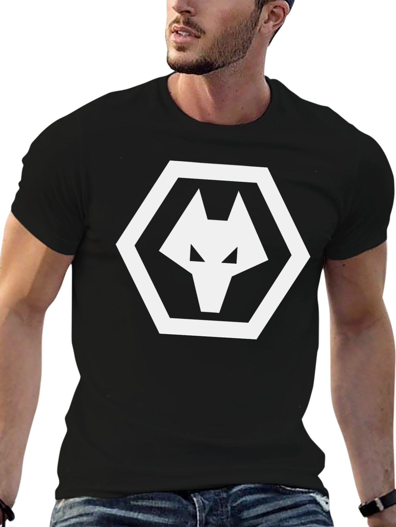 Black Wolves T-Shirt - White Logo