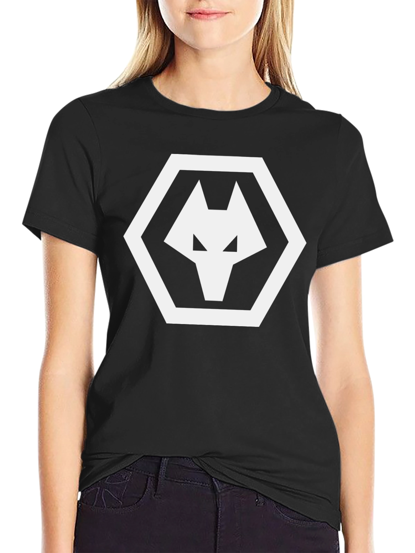 Black Wolves T-Shirt - White Logo