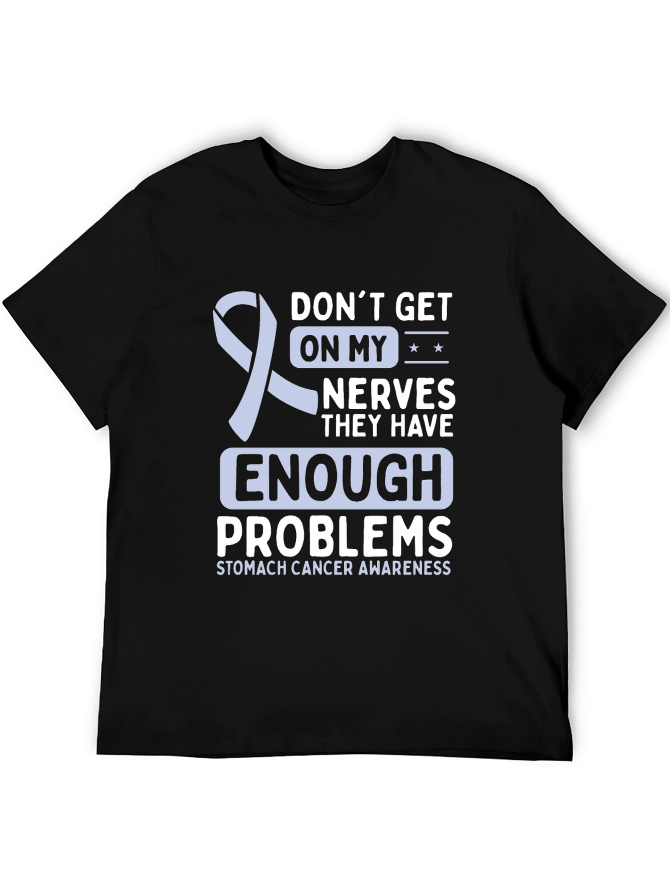 Stomach Cancer Awareness Ribbon Graphic T-Shirt