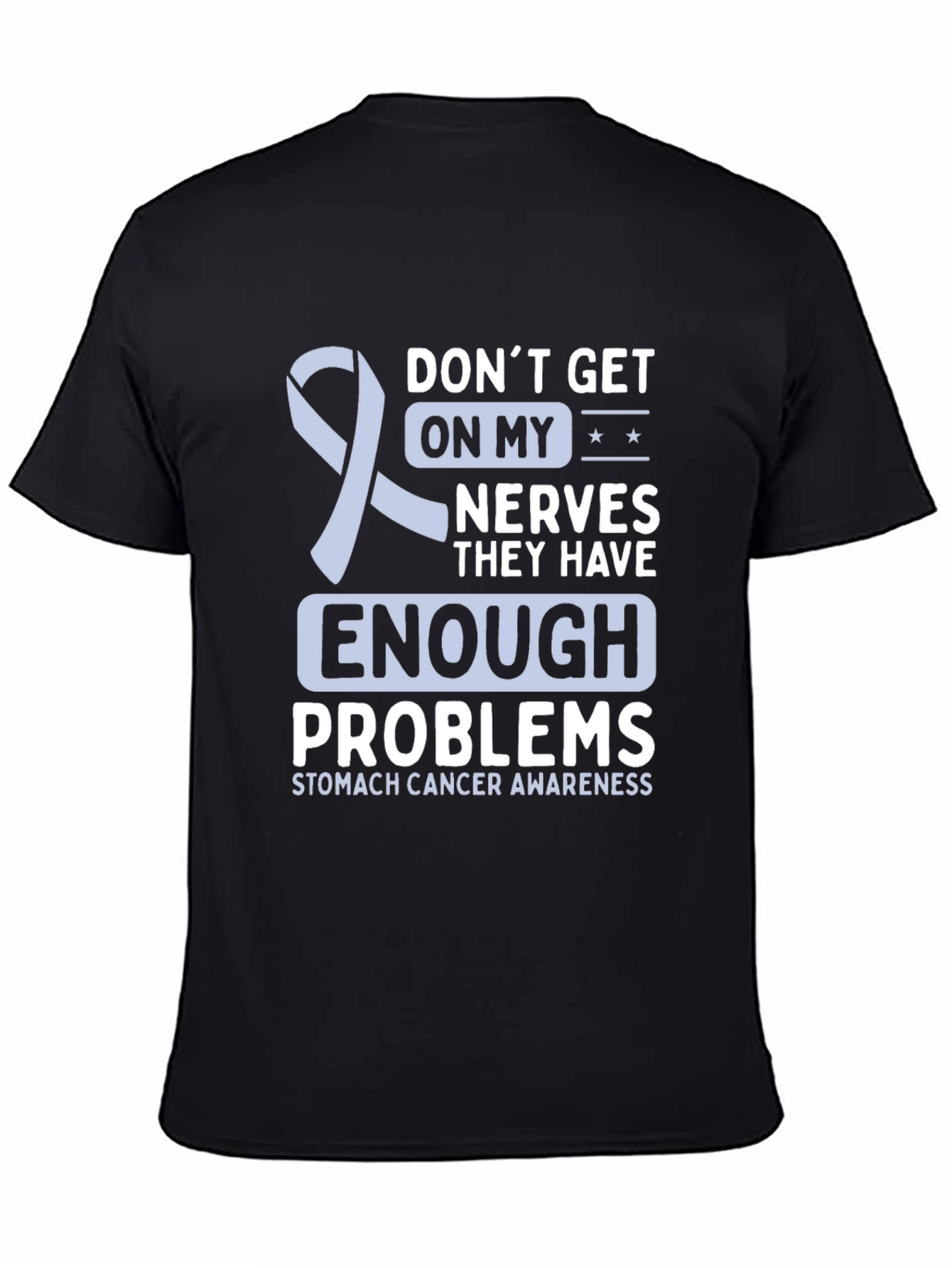 Stomach Cancer Awareness Ribbon Graphic T-Shirt