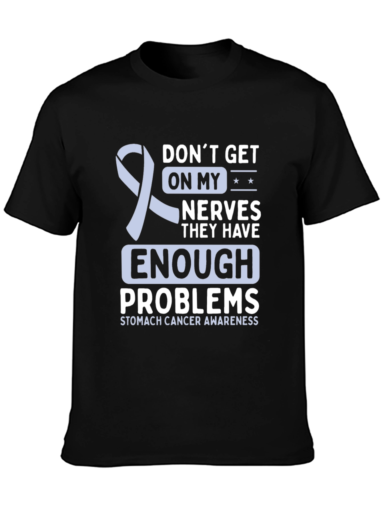 Stomach Cancer Awareness Ribbon Graphic T-Shirt