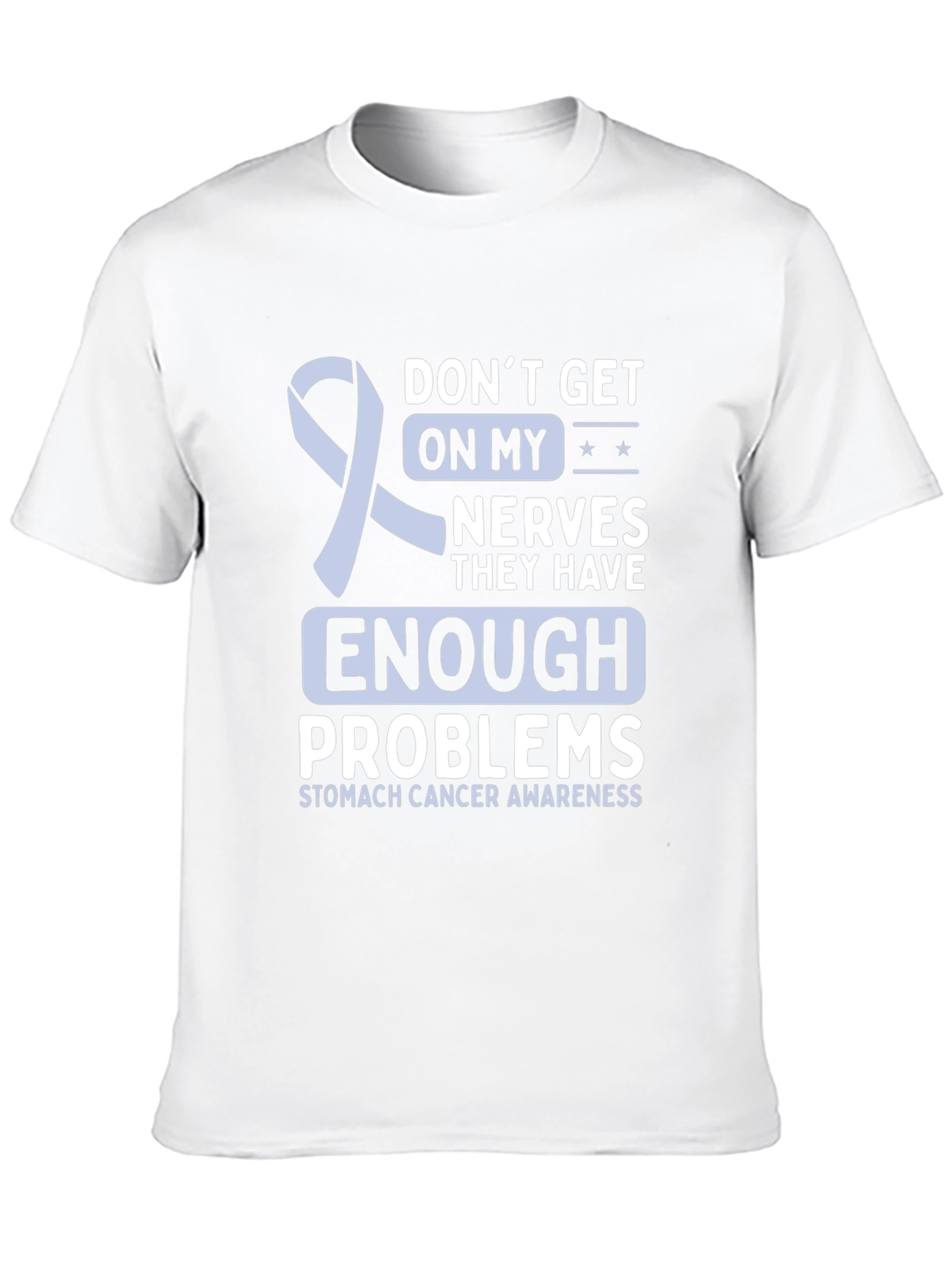Stomach Cancer Awareness Ribbon Graphic T-Shirt