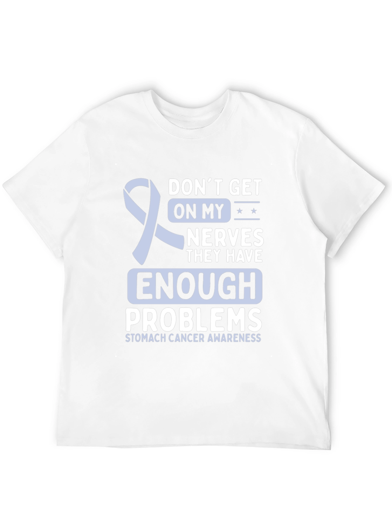 Stomach Cancer Awareness Ribbon Graphic T-Shirt