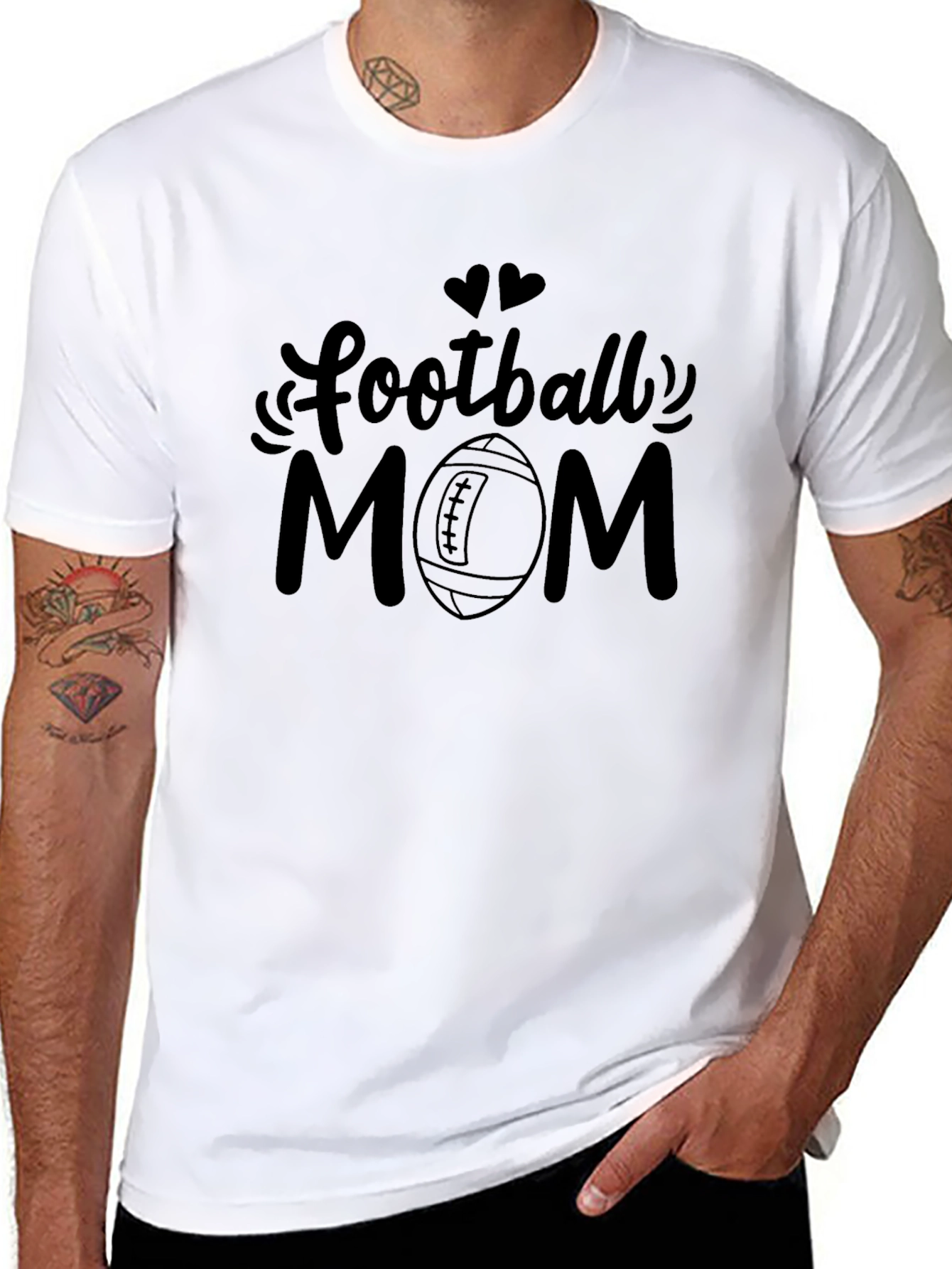 Football Mom Graphic T-Shirt