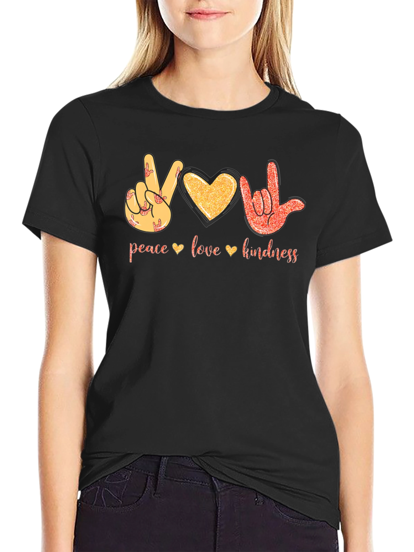Peace Love Kindness Graphic T-Shirt