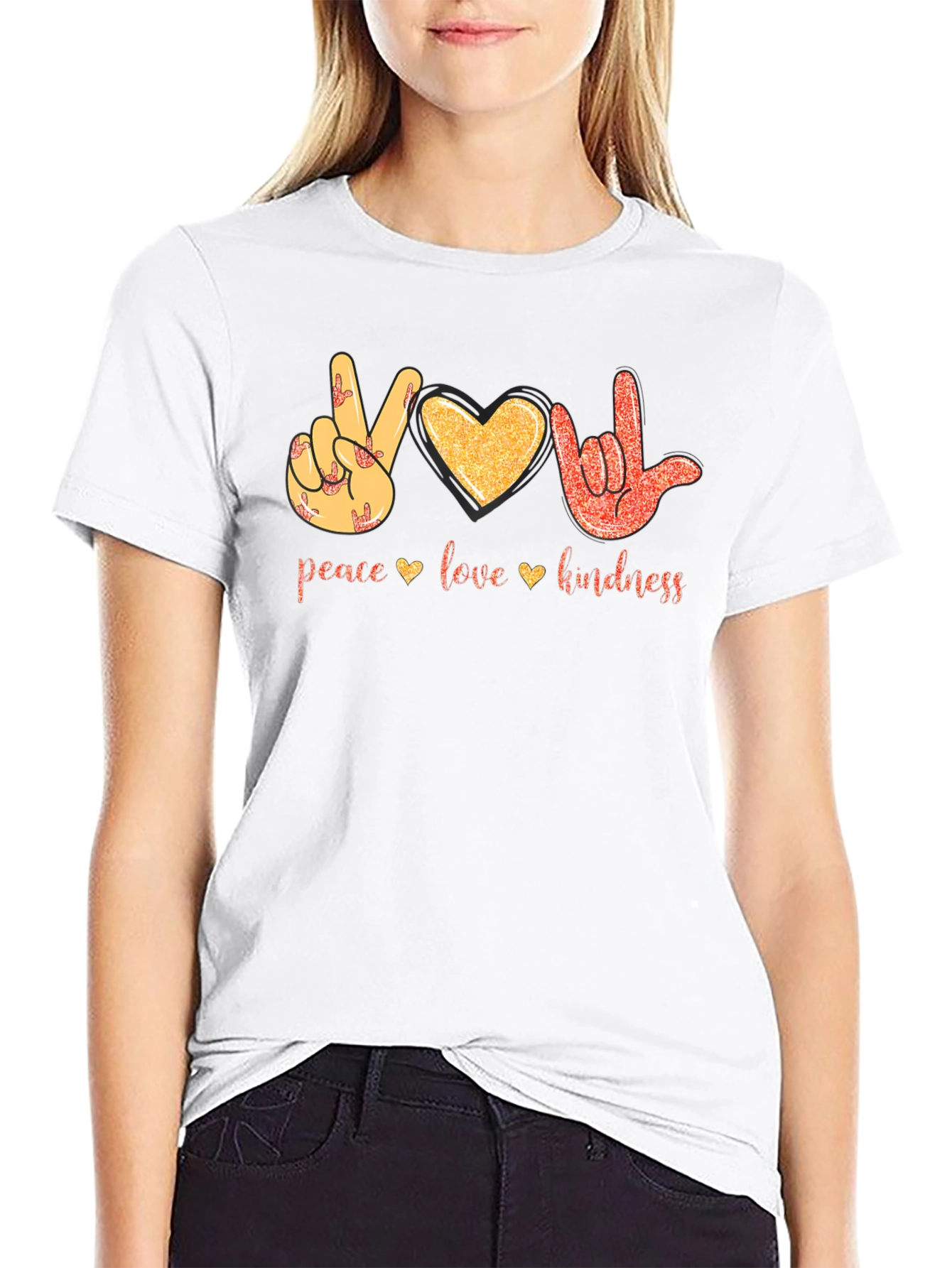 Peace Love Kindness Graphic T-Shirt